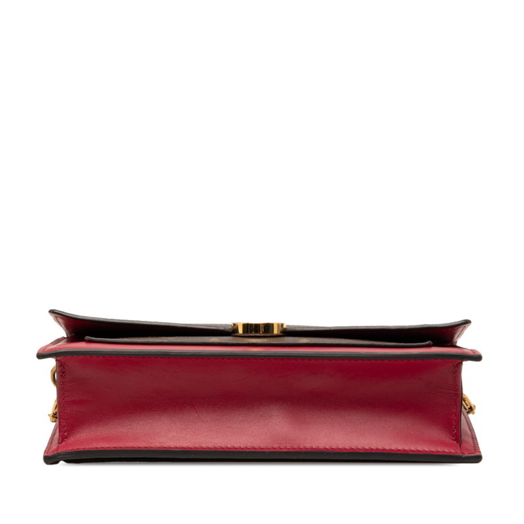 Louis Vuitton Brown Fuchsia Pvc Leather Shoulder Bag (Pre-Owned)