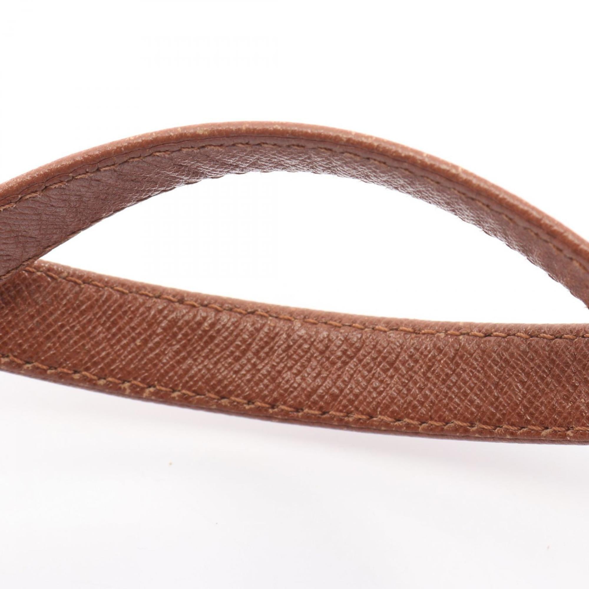 Louis Vuitton Brown Coated Canvas Leather Handbag Pouch (Pre-Owned)