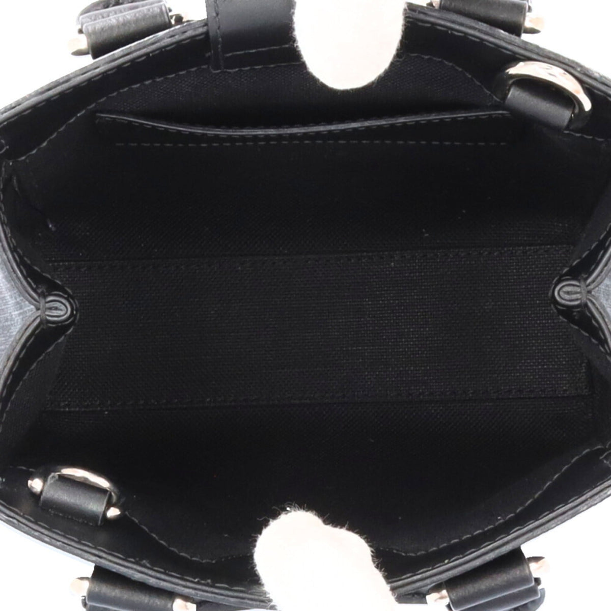 Gucci Black Gray Gg Supreme Canvas Shoulder Bag (Pre-Owned)
