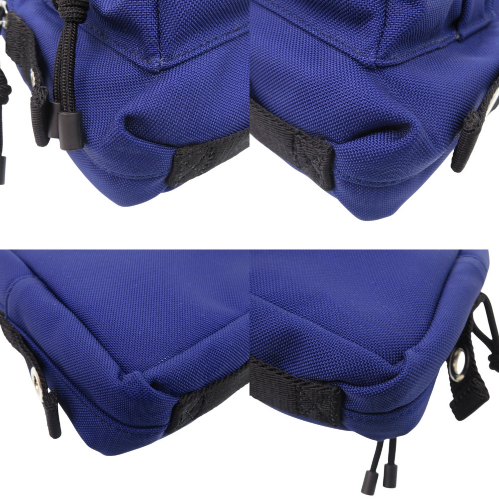 Valentino Garavani Black Blue Nylon Shoulder Bag (Pre-Owned)