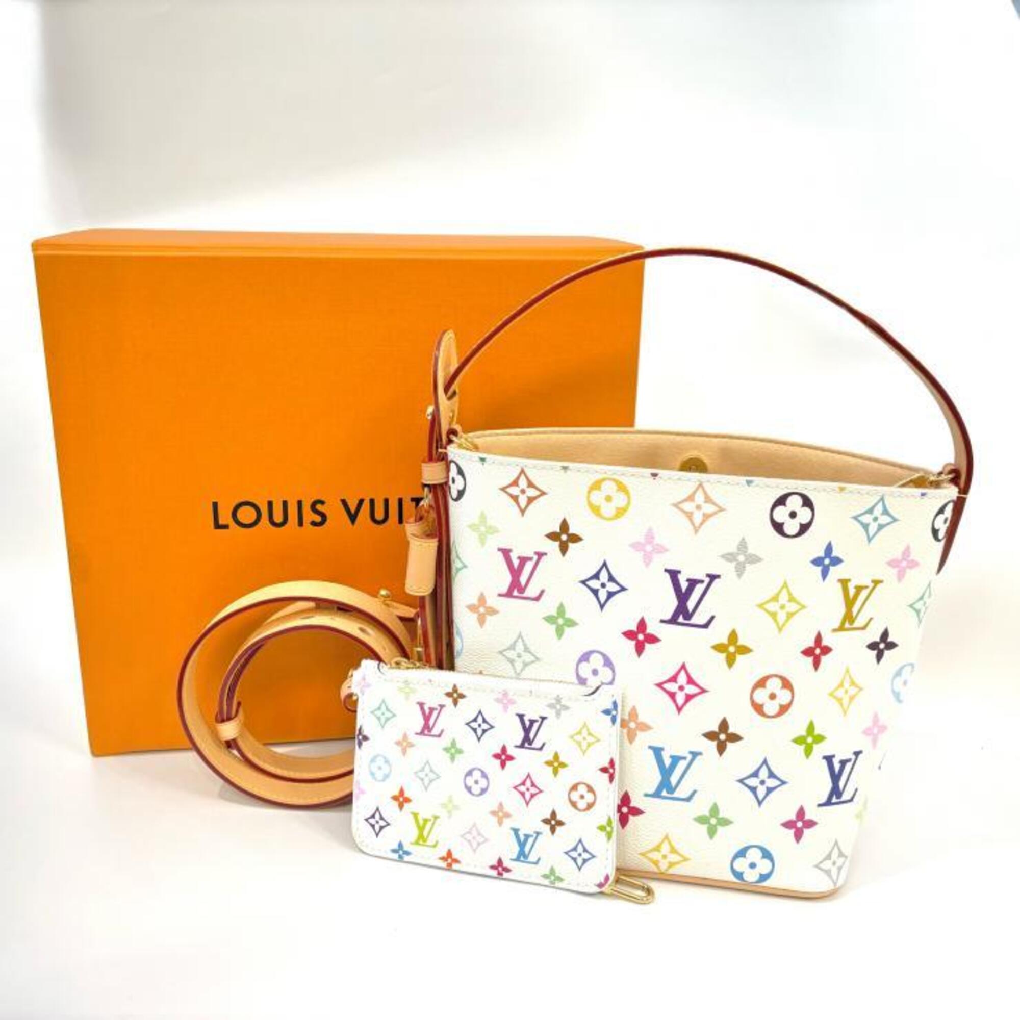 Louis Vuitton Monogram Multi-Color White Monogram Pouch Shoulder Bag (Pre-Owned)