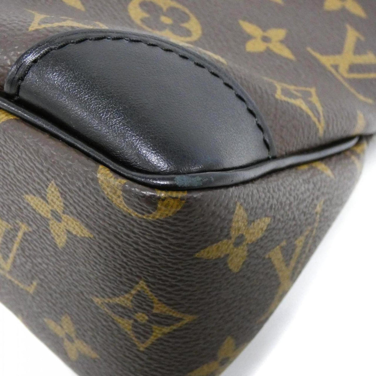 Louis Vuitton Black Marron Coated Canvas Shoulder Bag (Pre-Owned)