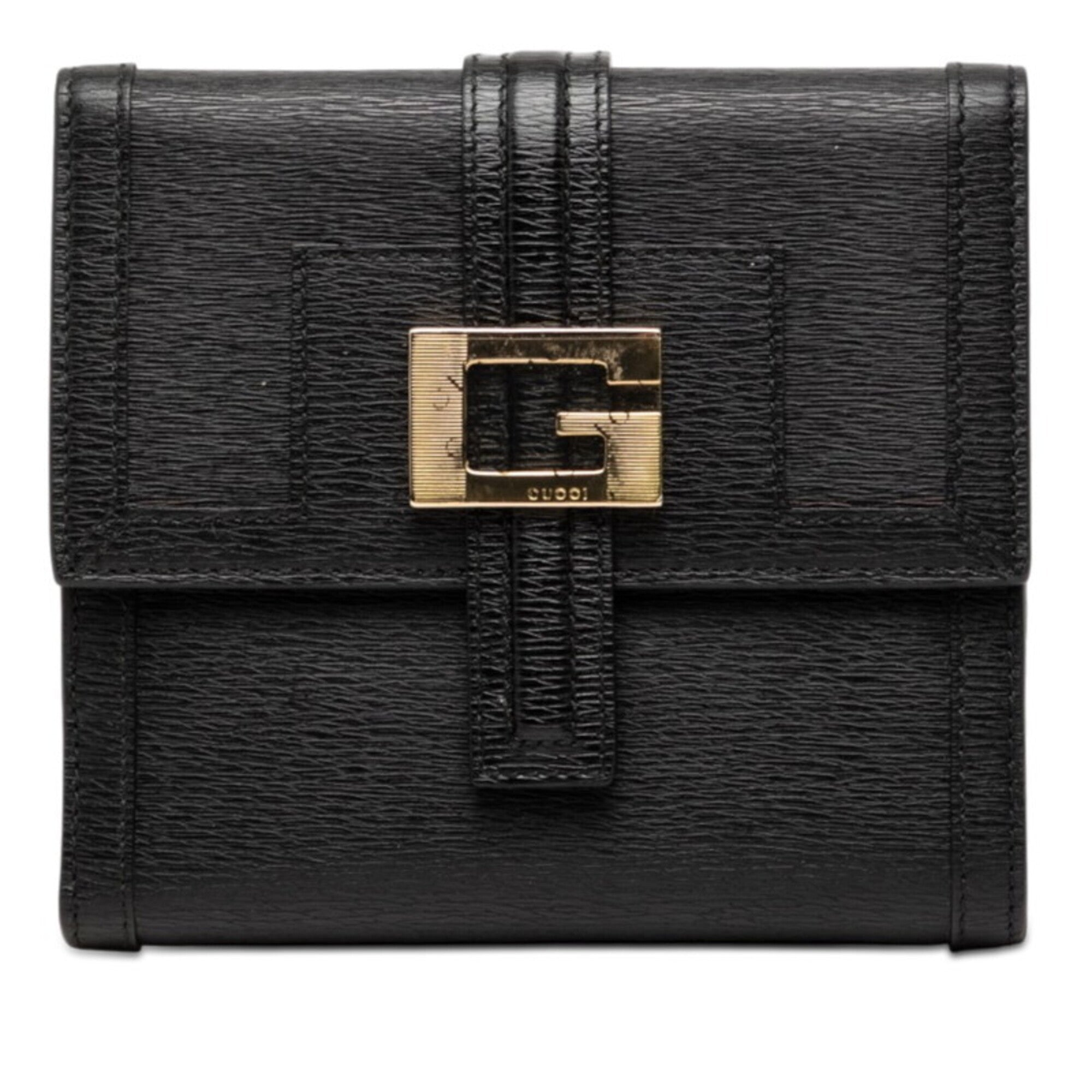 Gucci Black Leather Wallet (Bi-Fold) (Pre-Owned)