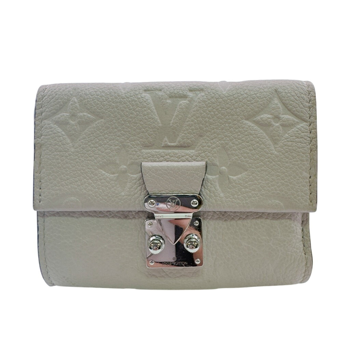 Louis Vuitton Beige Monogram Monogram Empreinte Wallet (Tri-Fold) (Pre-Owned)