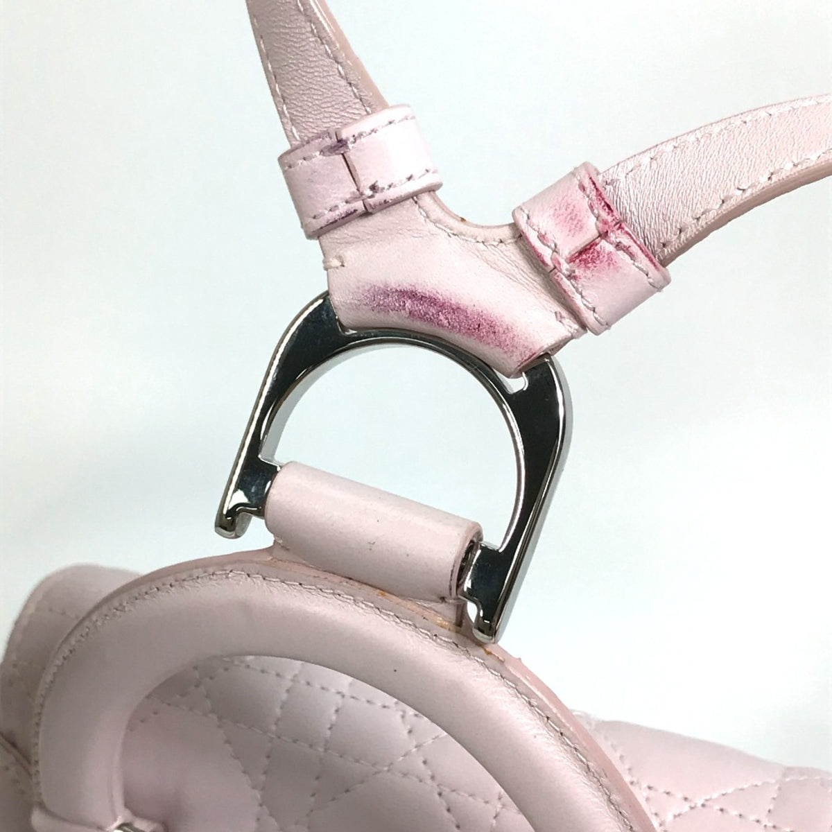 Christian Dior Pink Leather Backpack (Pre-Owned)