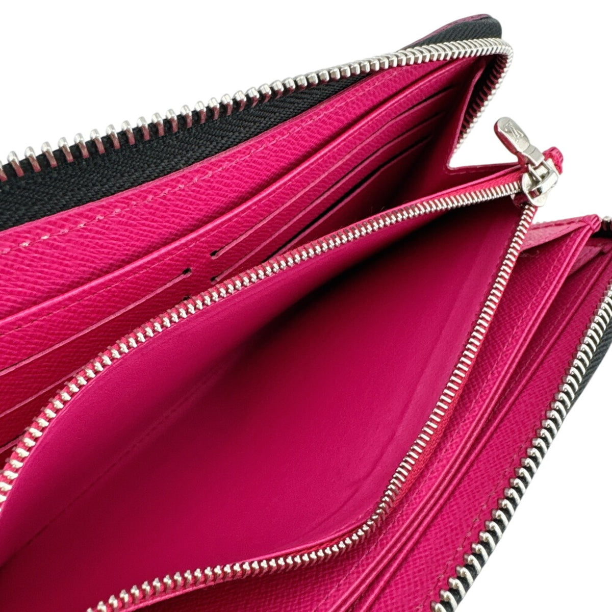 Louis Vuitton Epi Black Pink Epi Leather Long Wallet (Bi-Fold) (Pre-Owned)