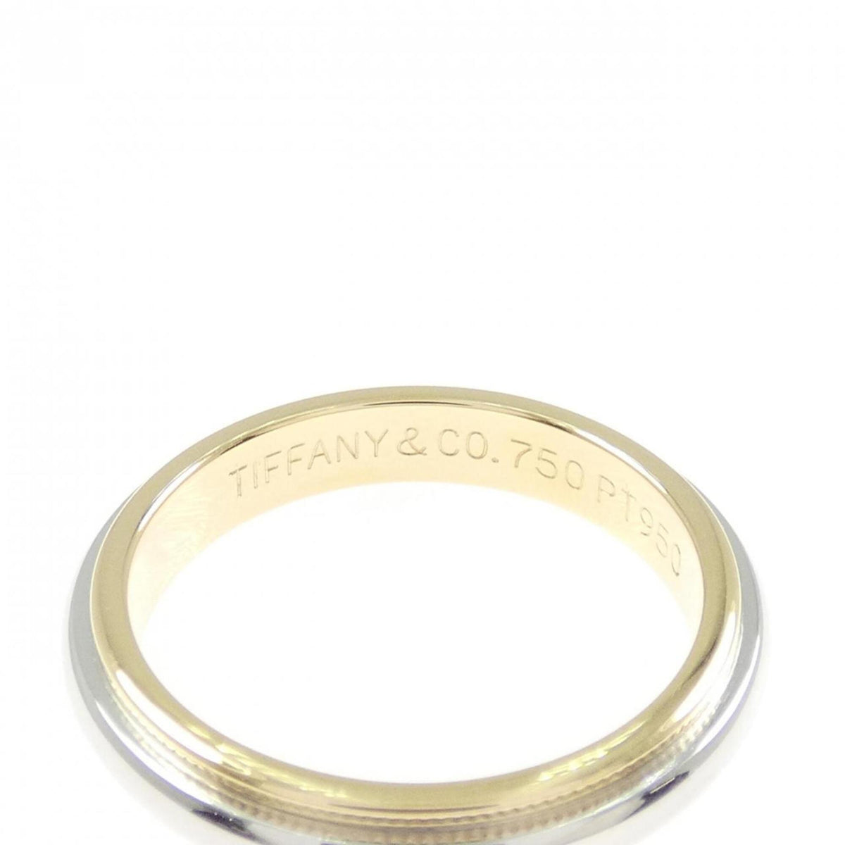 Tiffany Yellow Gold (18K) Platinum 950 Band Ring (Pre-Owned)