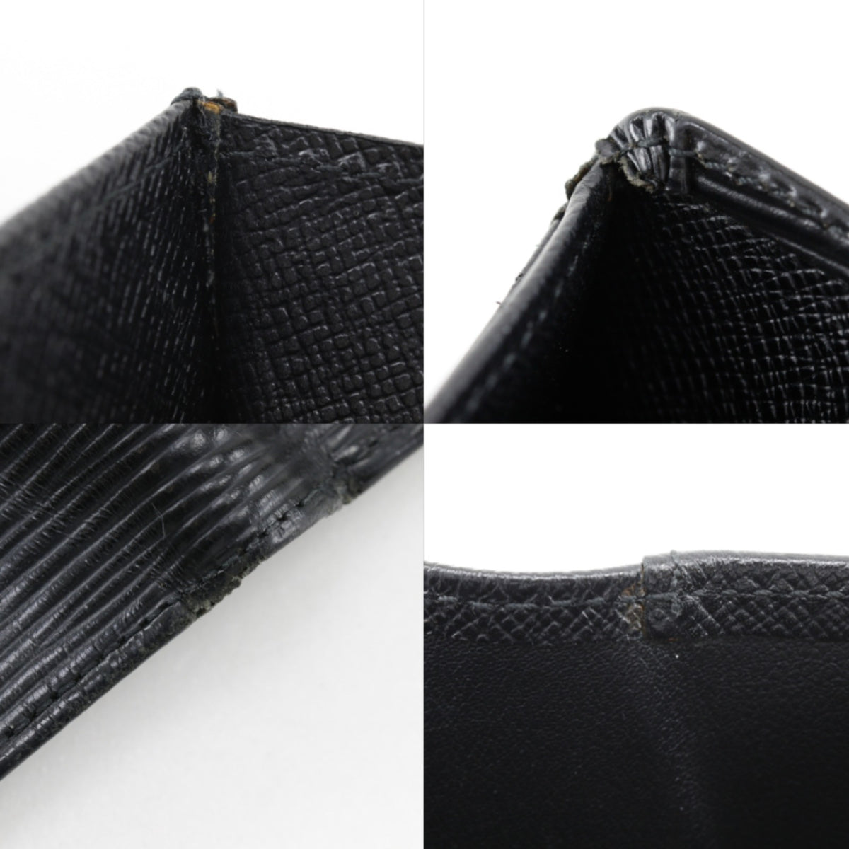 Louis Vuitton Black Noir Epi Leather Wallet (Bi-Fold) (Pre-Owned)