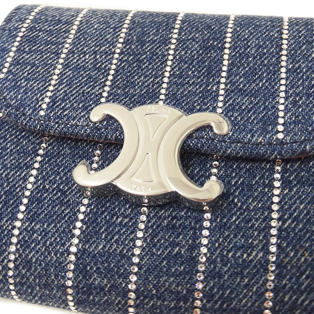 Celine Blue Denim Wallet (Tri-Fold) (Pre-Owned)