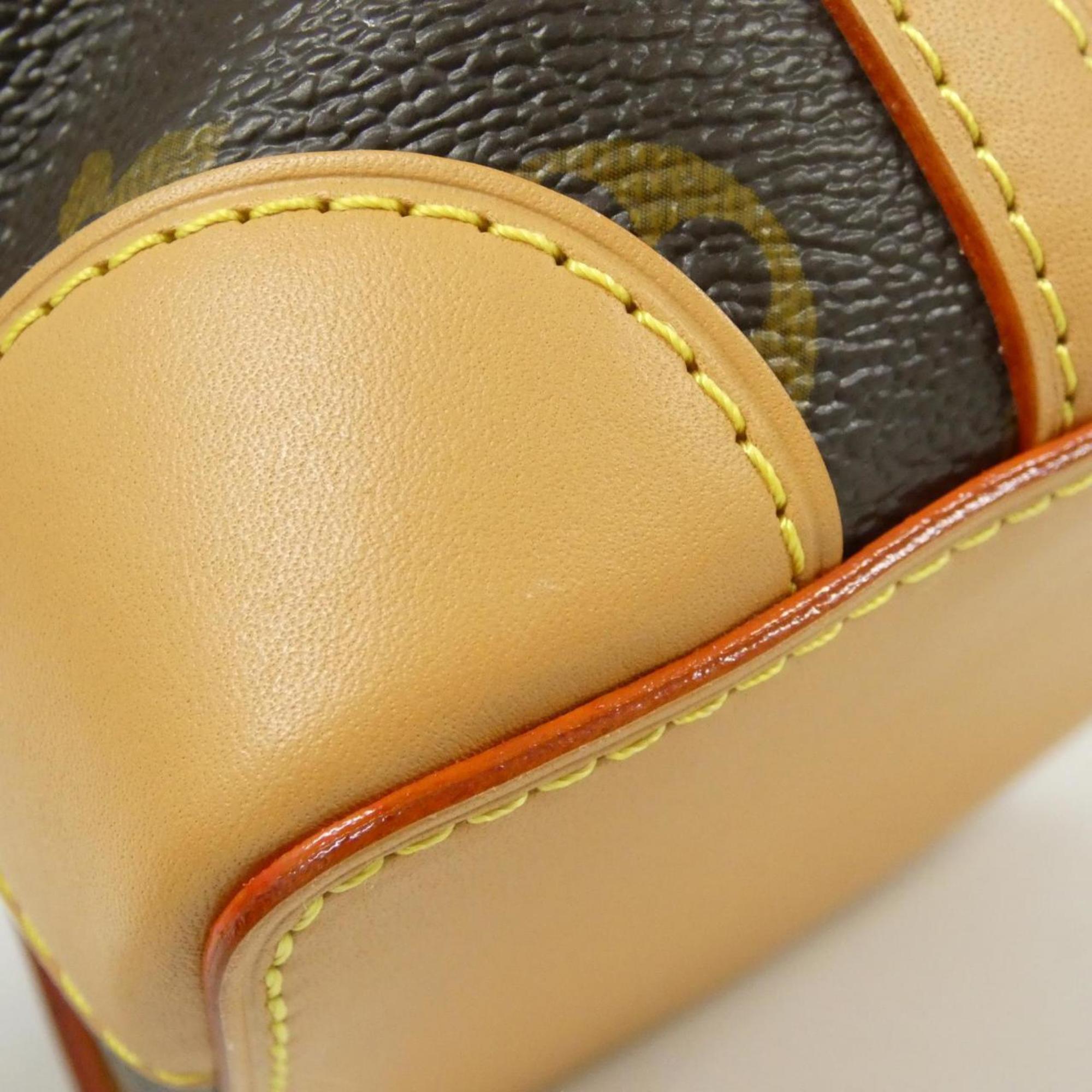 Louis Vuitton Marron Coated Canvas Shoulder Bag (Pre-Owned)