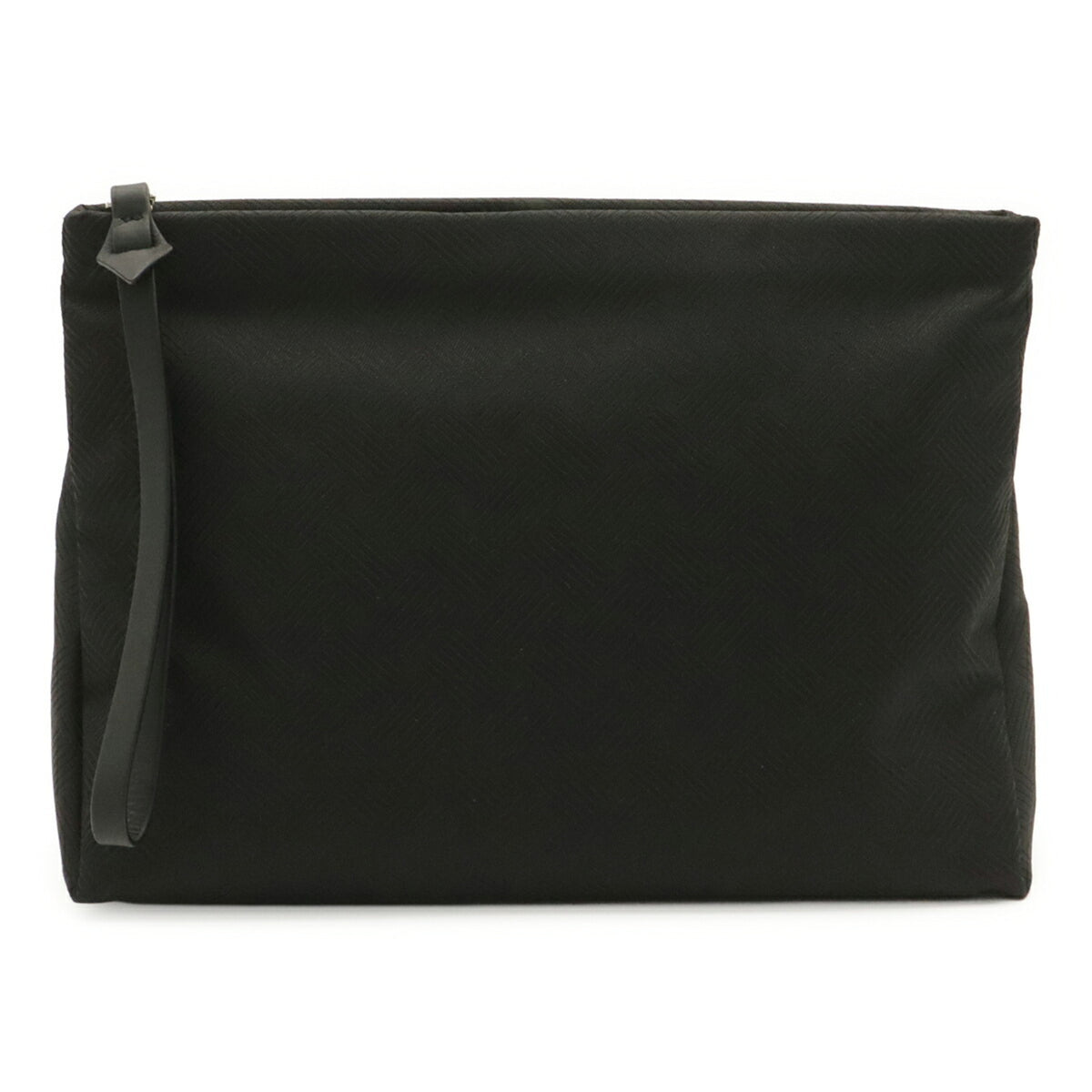 Bottega Veneta Black Nylon Leather Clutch Bag (Pre-Owned)