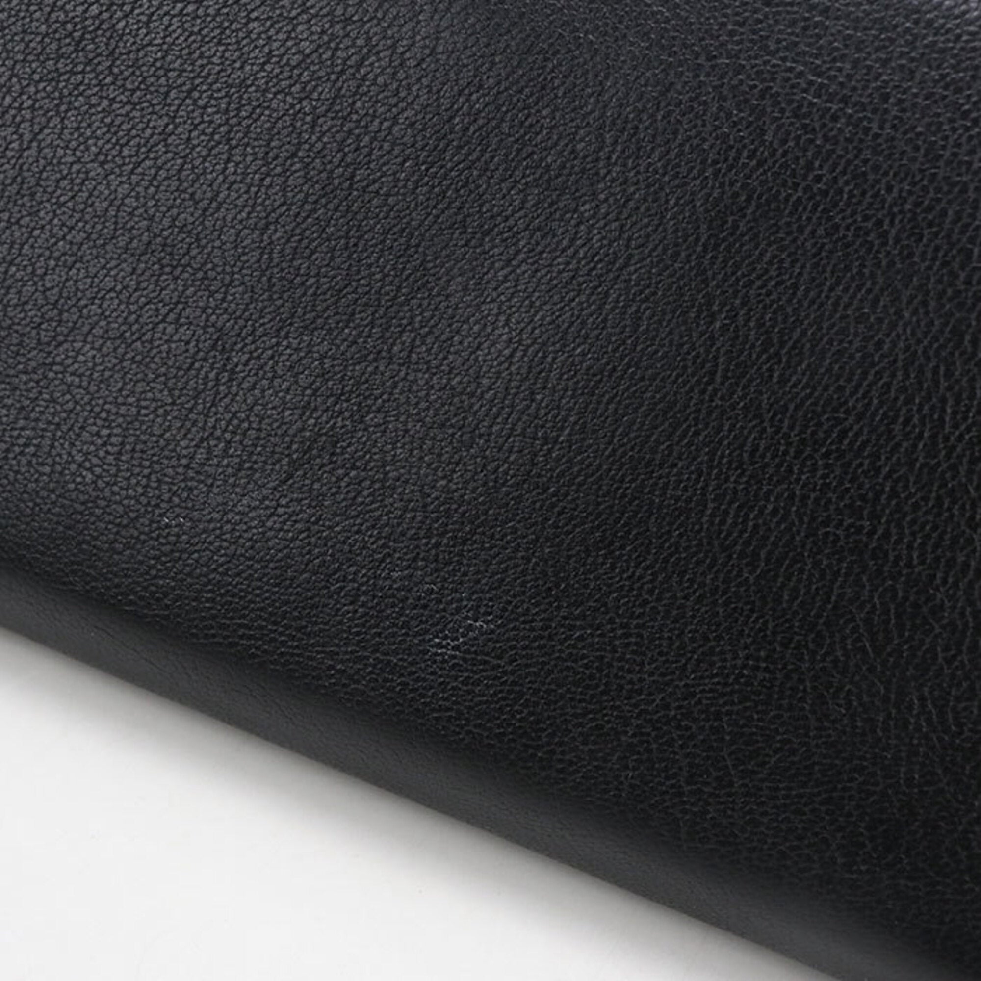 Saint Laurent Black Leather Long Wallet (Bi-Fold) (Pre-Owned)