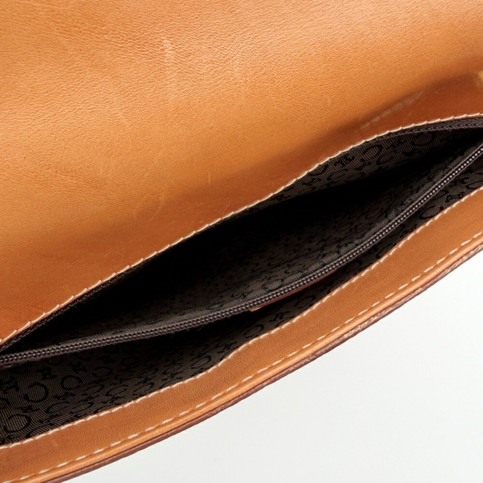 Celine Brown Camel Pvc Leather Backpack (Pre-Owned)