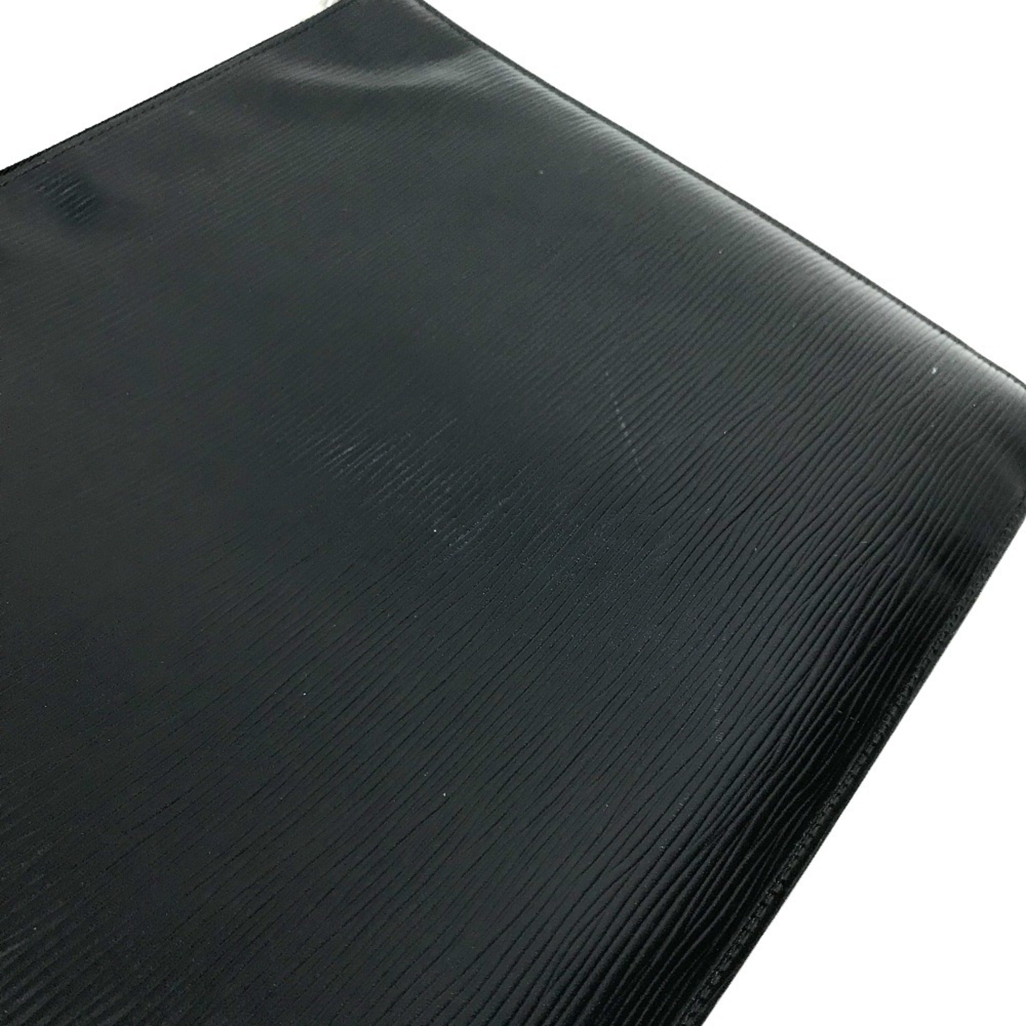 Louis Vuitton Epi Black Noir Epi Leather Clutch Bag Pochette (Pre-Owned)