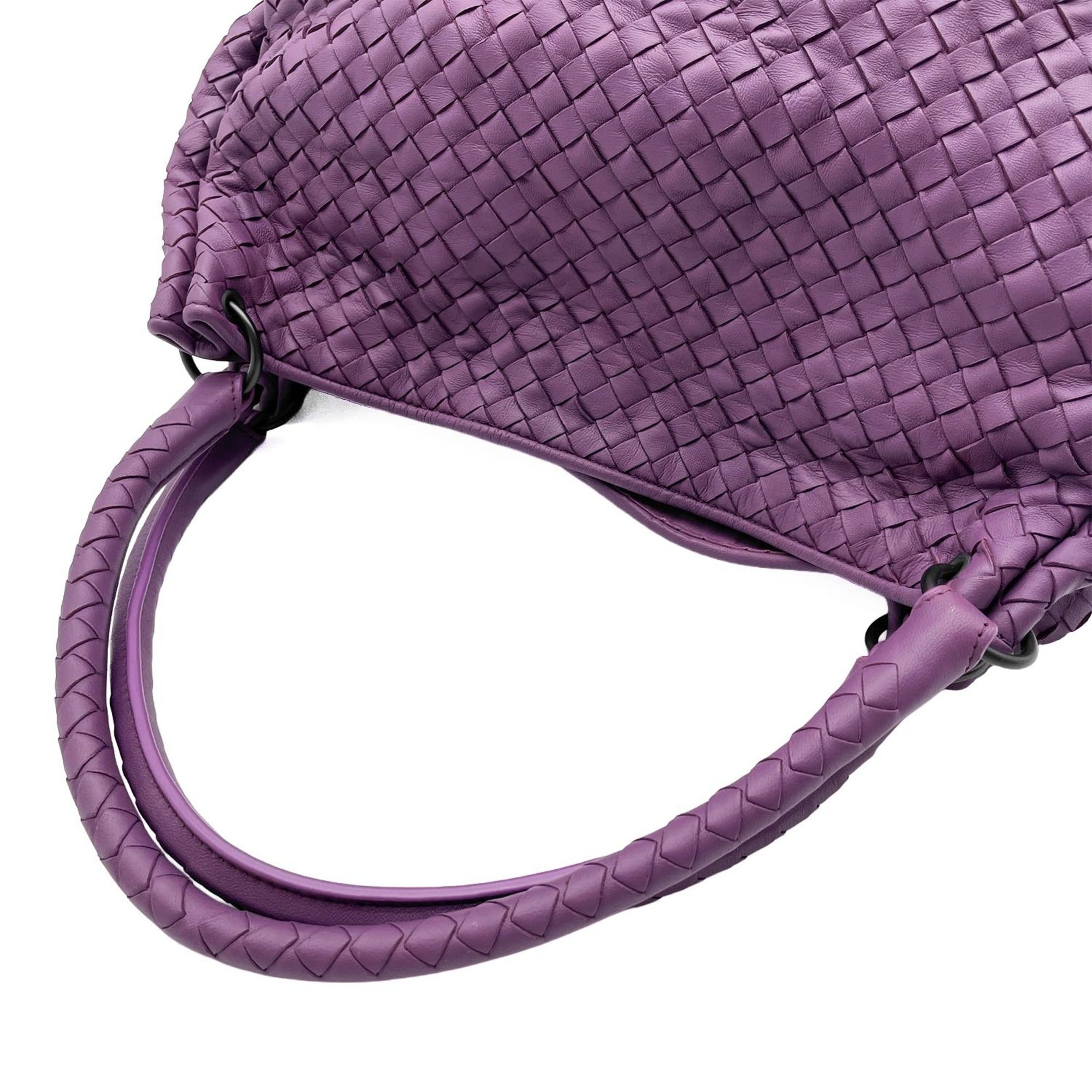 Bottega Veneta Purple Intrecciato Handbag (Pre-Owned)