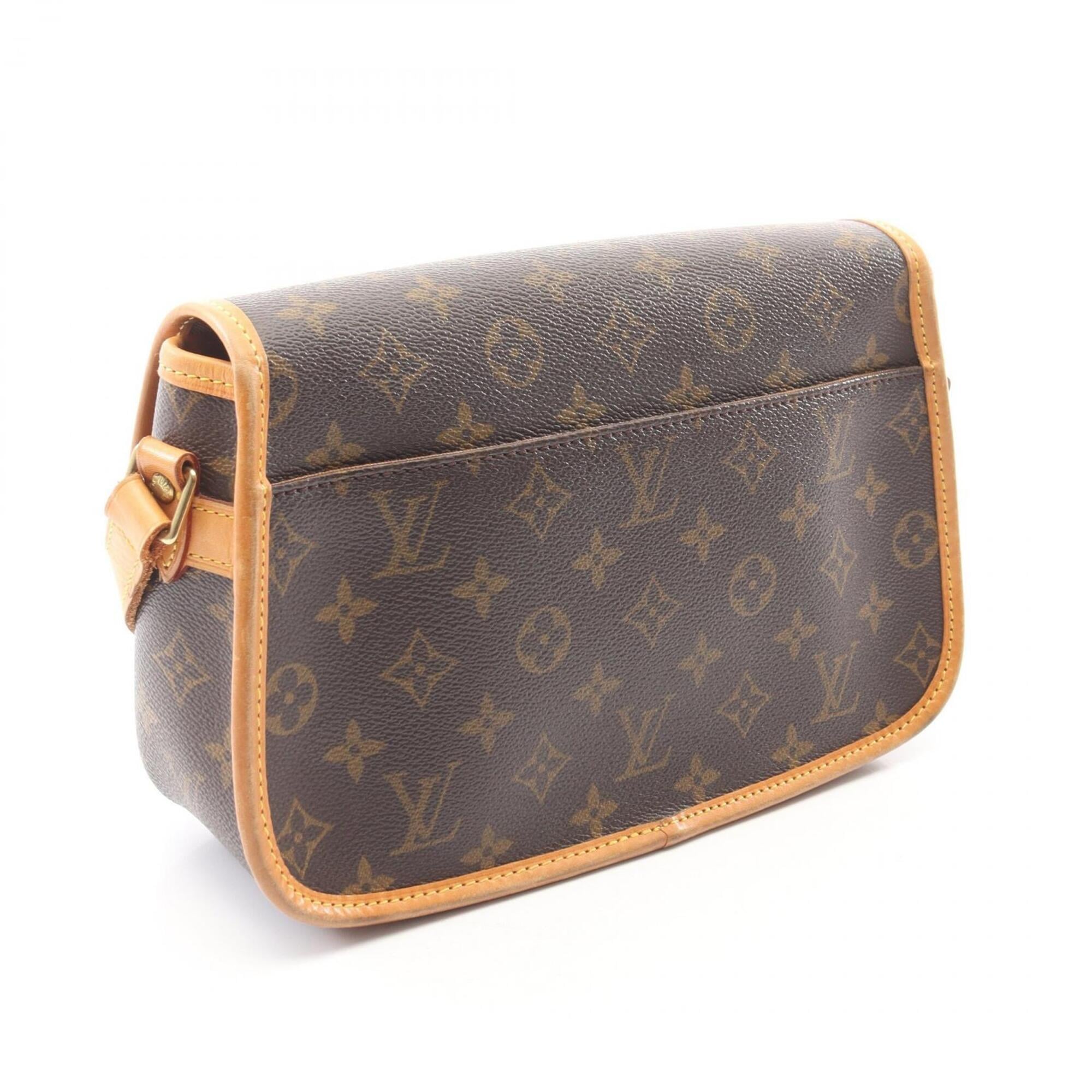Louis Vuitton Brown Pvc Coated Canvas Leather Handbag Shoulder Bag (Pre-Owned)