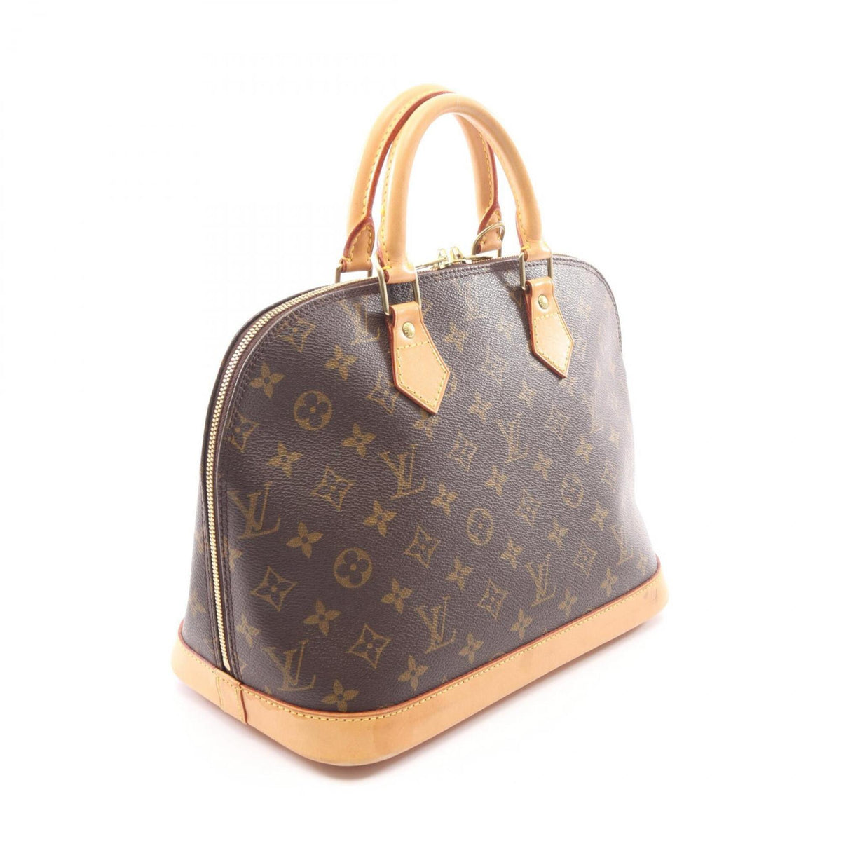 Louis Vuitton Brown Pvc Leather Handbag (Pre-Owned)
