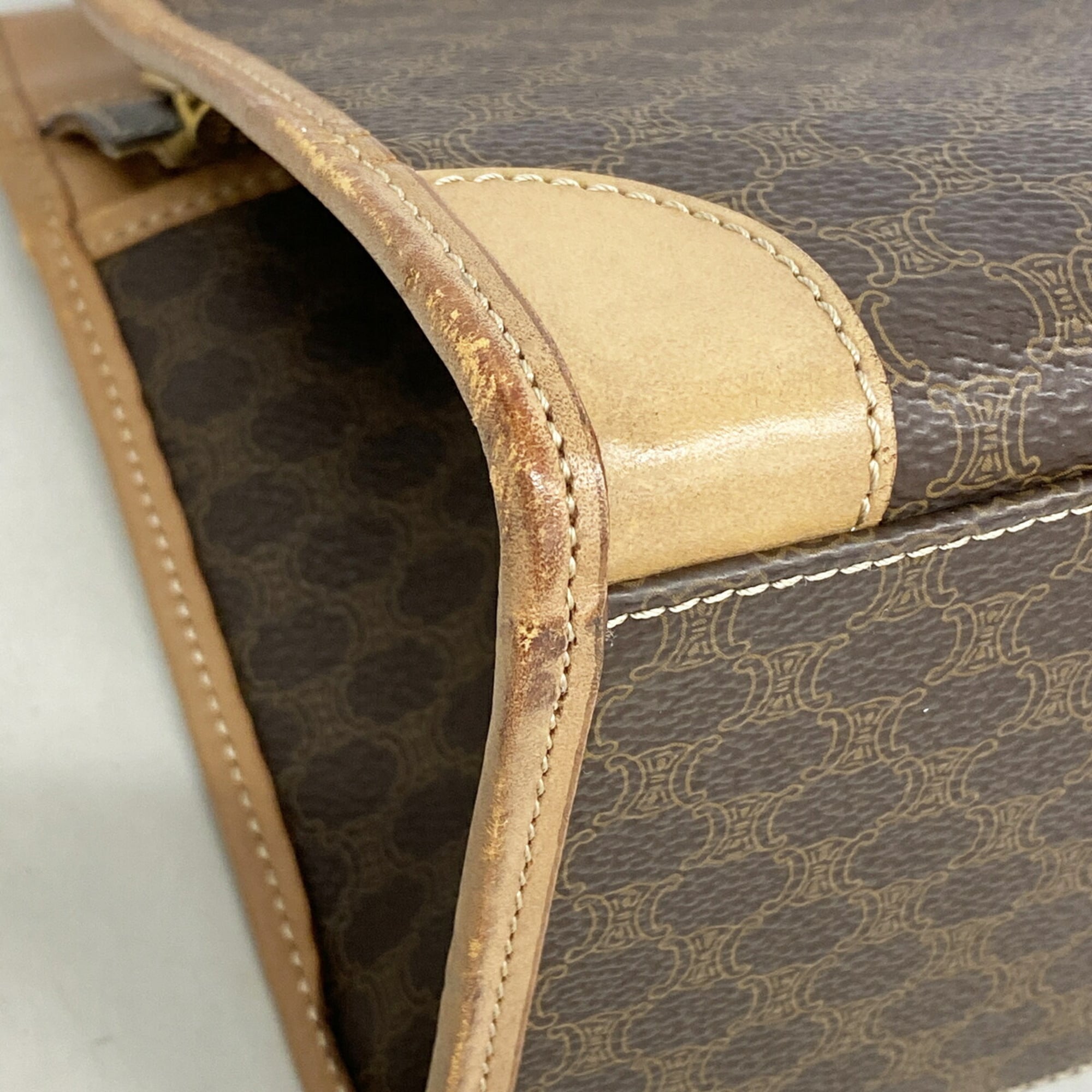 Celine Brown Pvc Handbag (Pre-Owned)