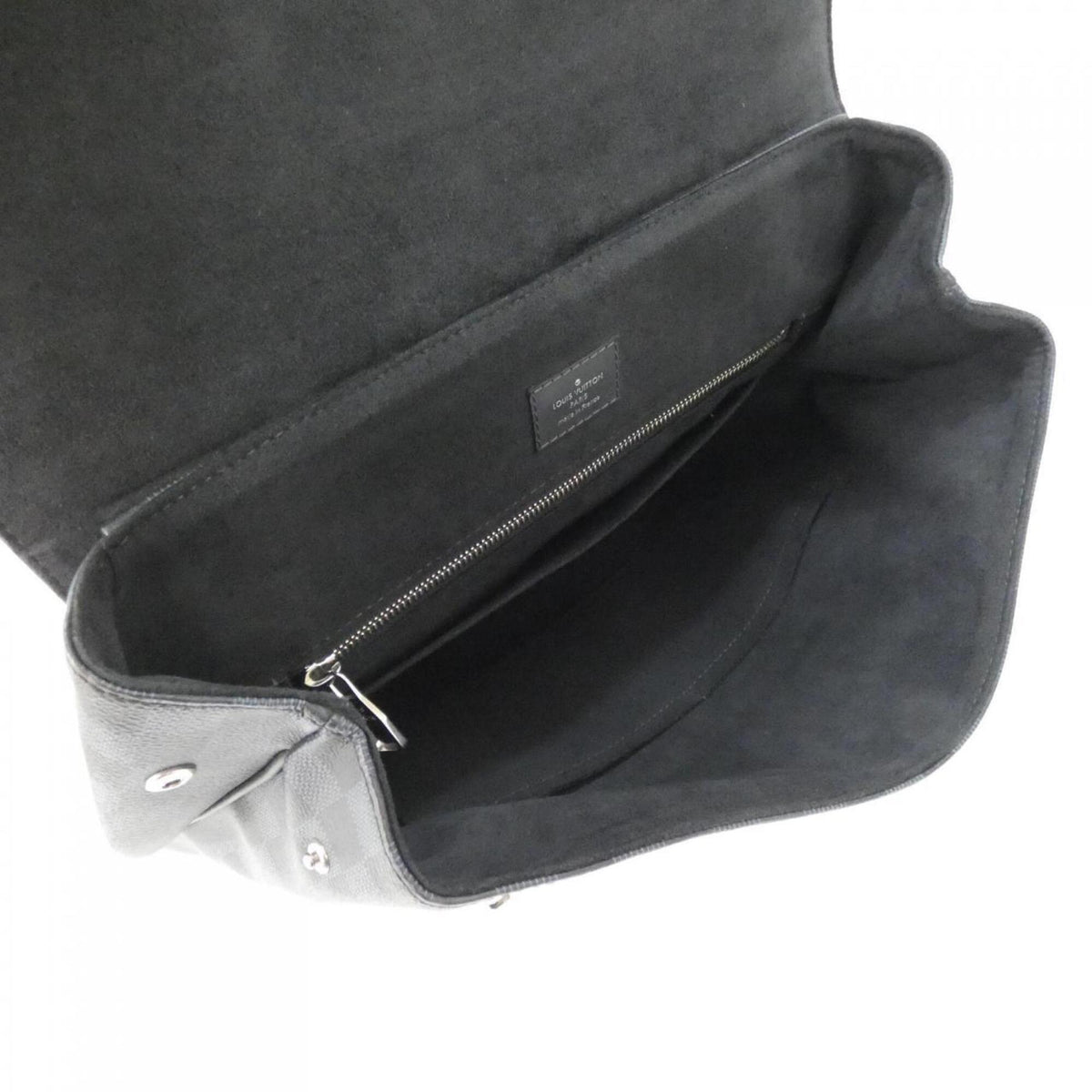 Louis Vuitton Black Cobalt Coated Canvas Backpack (Pre-Owned)
