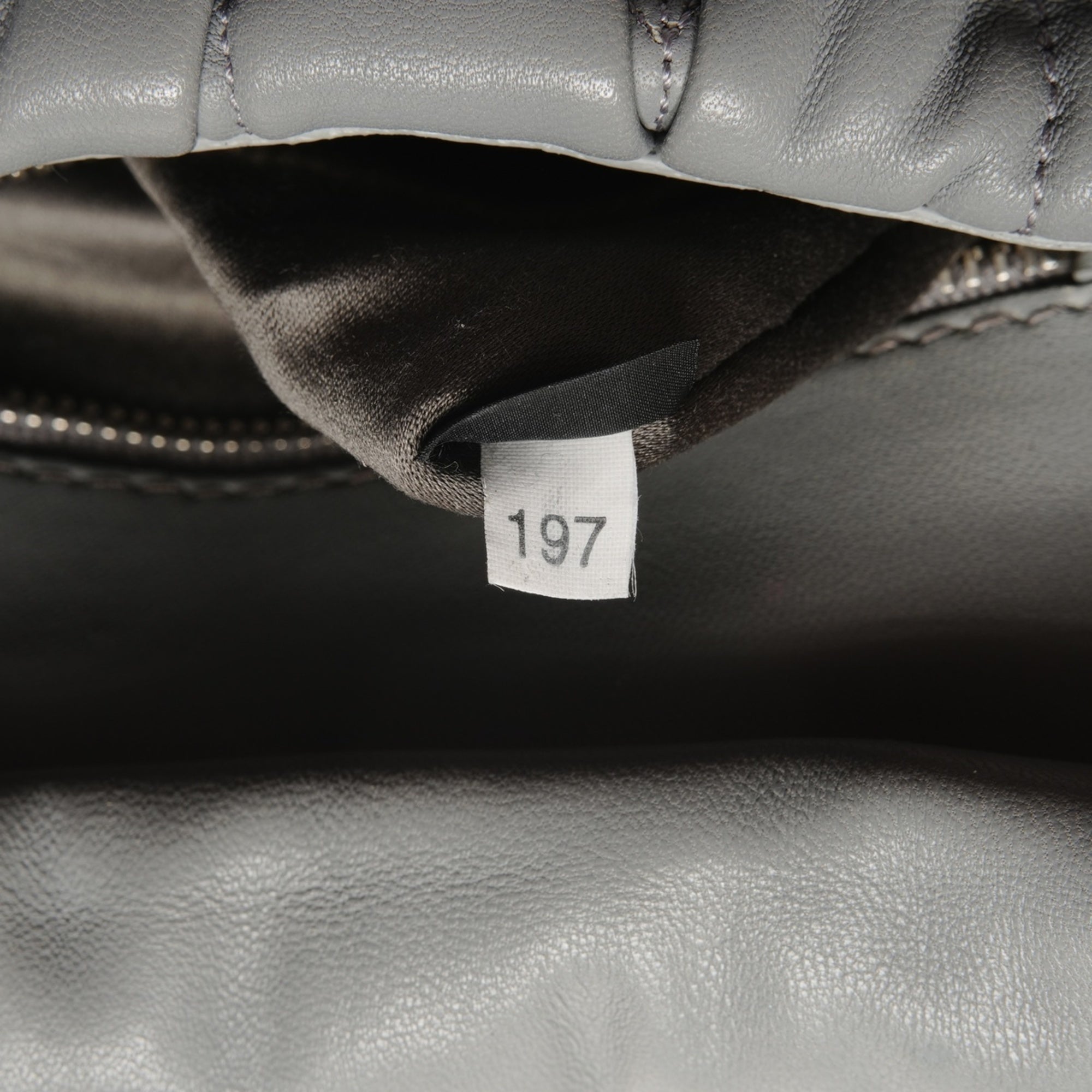 Miu Miu Matelasse Gray Shoulder Bag (Pre-Owned)