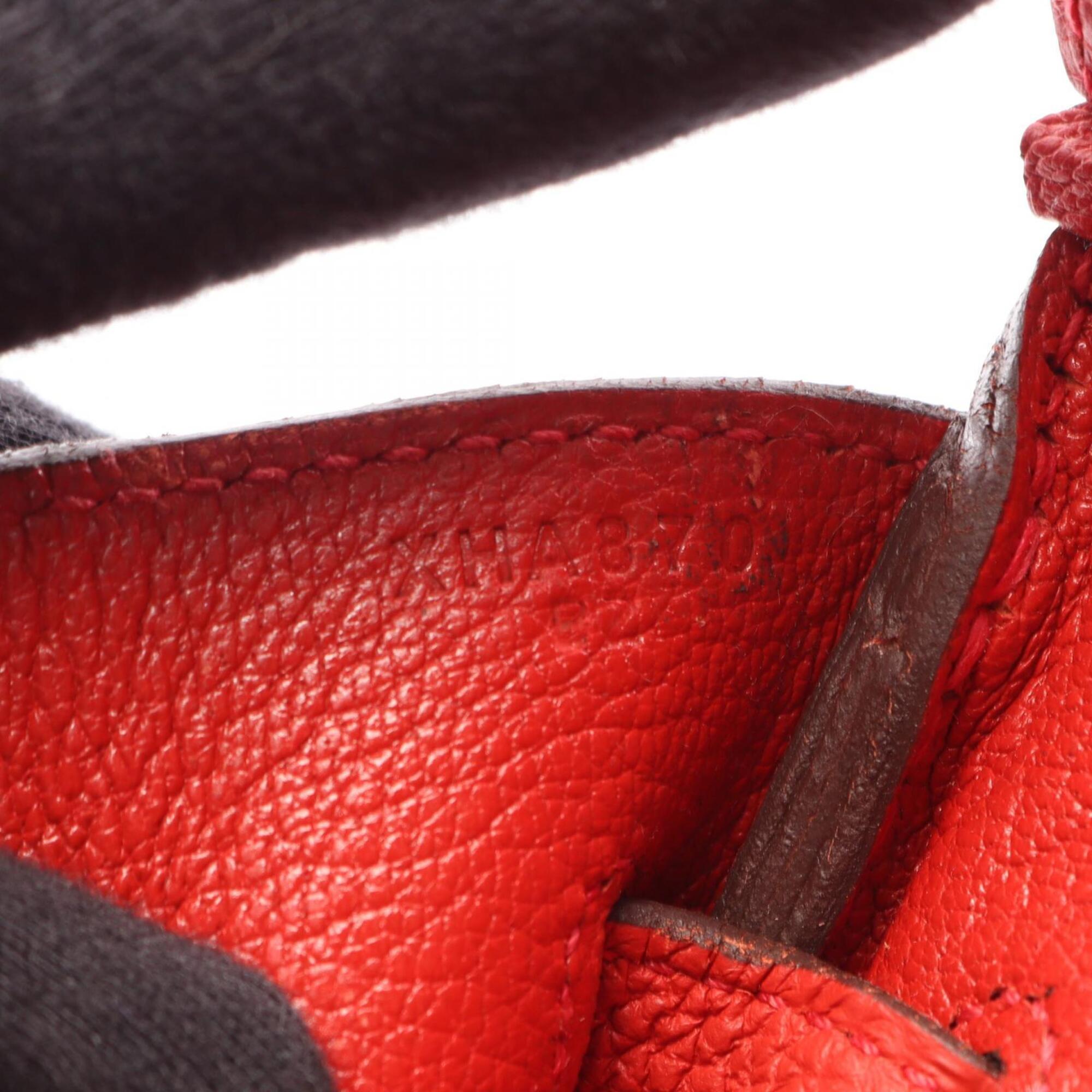 Hermes Red Color Togo Leather Handbag (Pre-Owned)