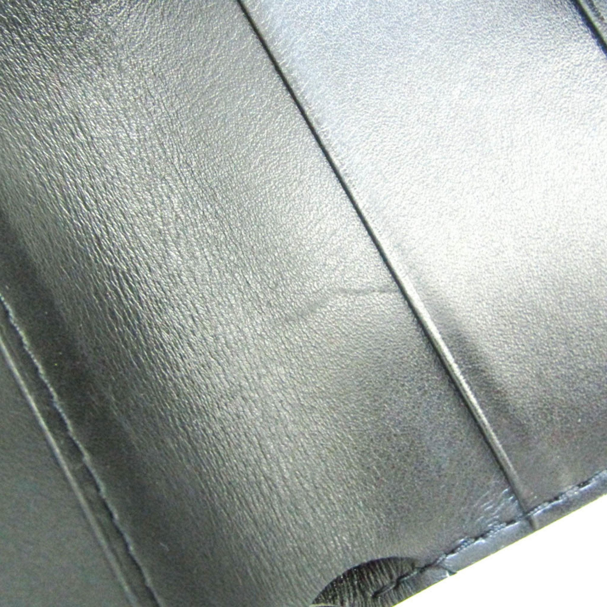 Louis Vuitton Suhali Noir Suhali Leather Wallet (Bi-Fold) (Pre-Owned)