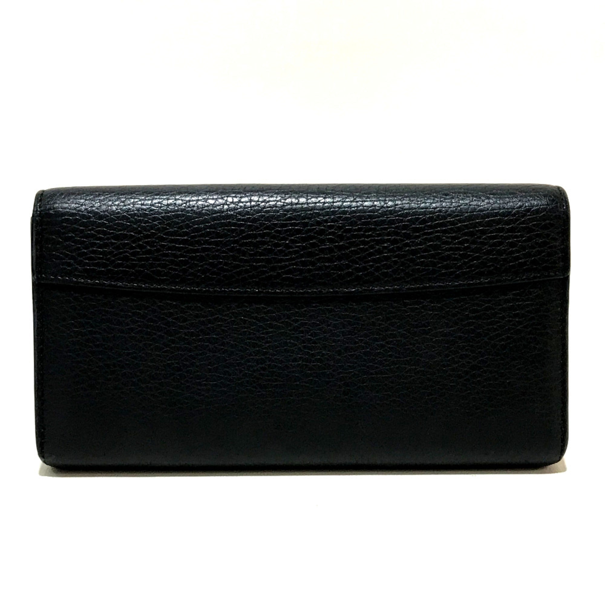 Louis Vuitton Black Leather Wallet (Bi-Fold) (Pre-Owned)