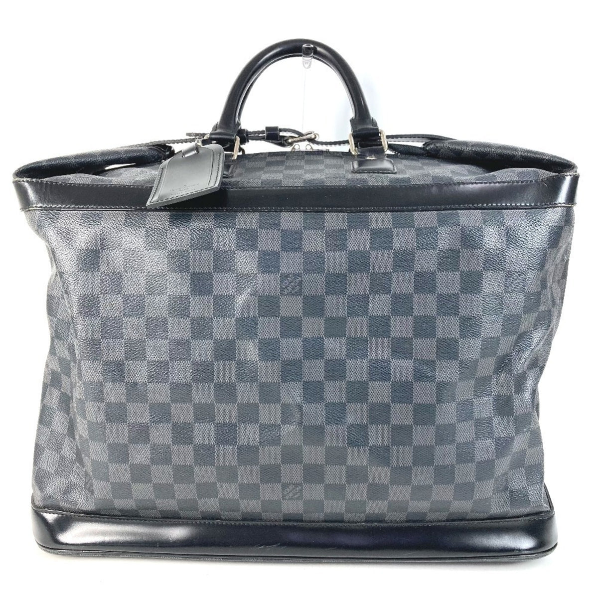 Louis Vuitton Black Damier Graphite Boston Bag Handbag (Pre-Owned)
