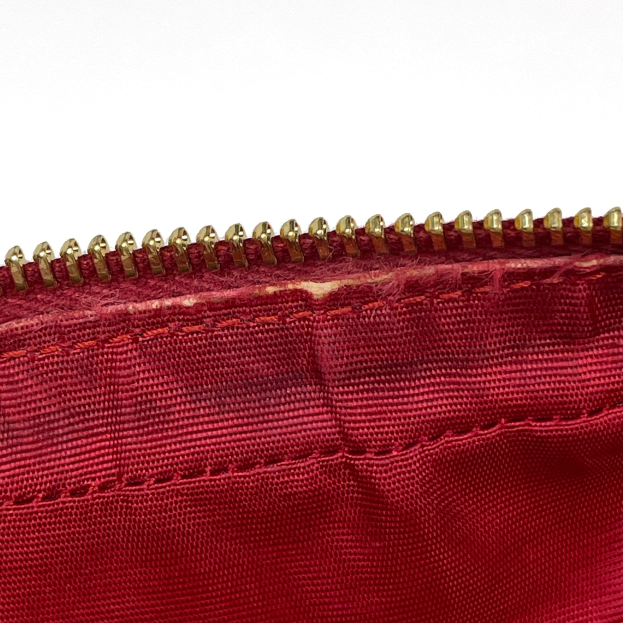 Gucci Blue Red Color White Canvas Shoulder Bag (Pre-Owned)