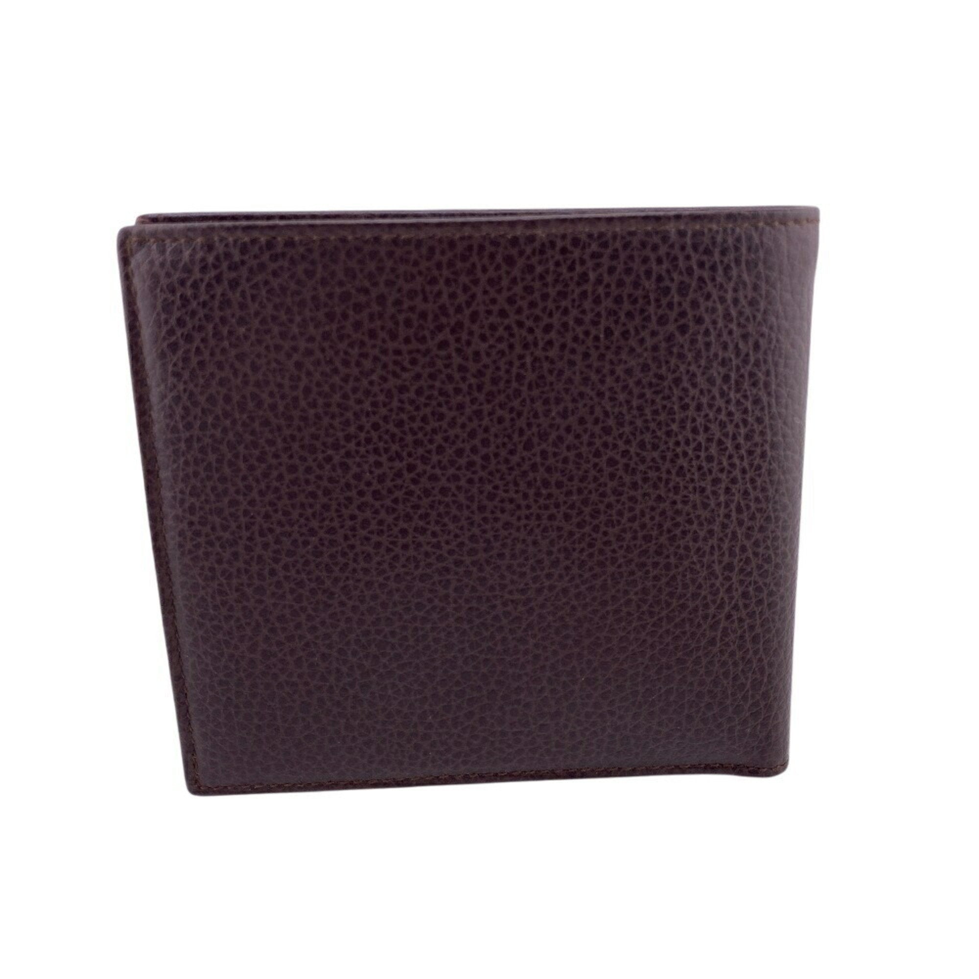 Bally Brown Leather Bill Wallet (Bi-Fold) (Pre-Owned)