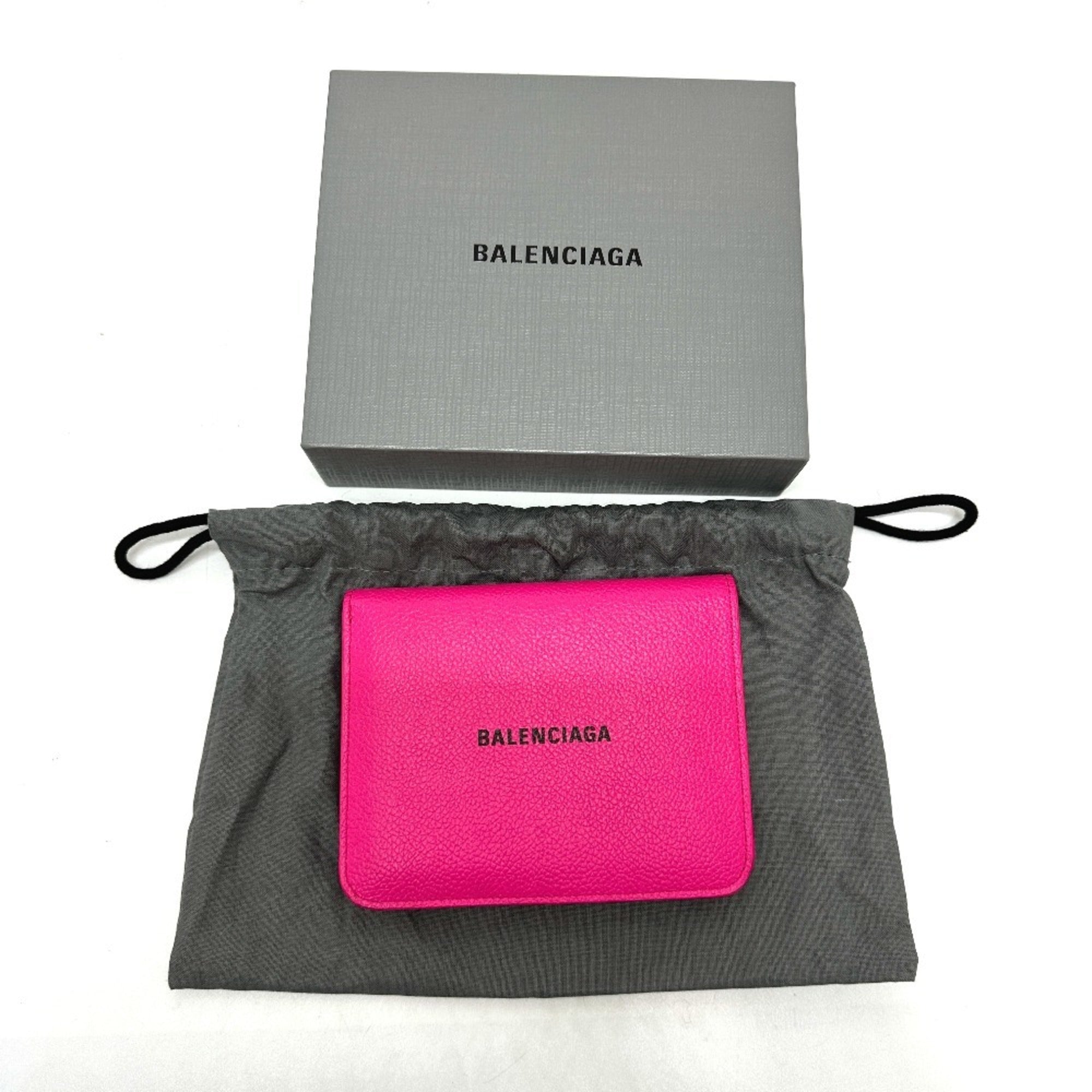 Balenciaga Pink Leather Wallet (Bi-Fold) (Pre-Owned)