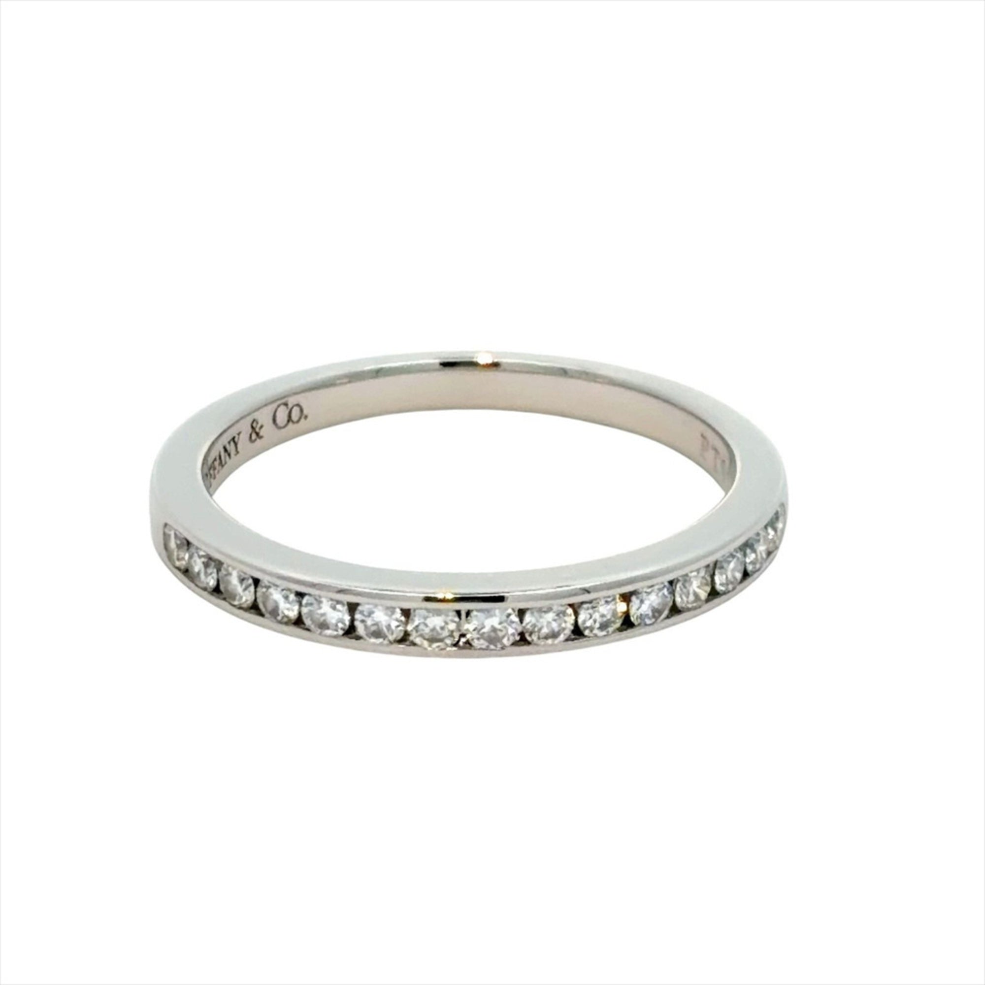 Tiffany Platinum Platinum 950 Band Ring (Pre-Owned)