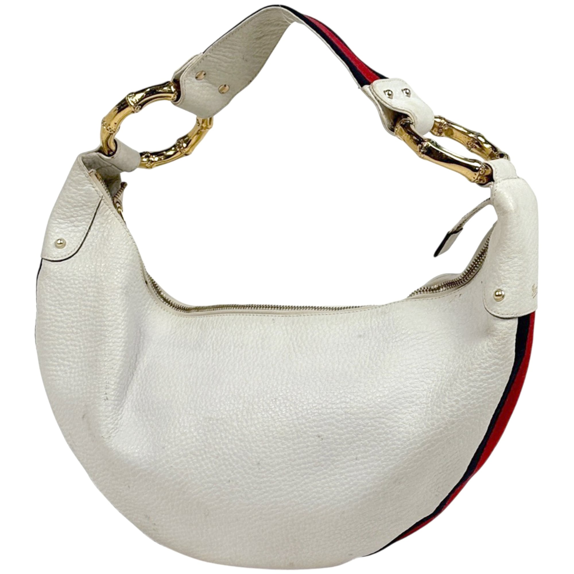 Gucci White Leather Shoulder Bag (Pre-Owned)