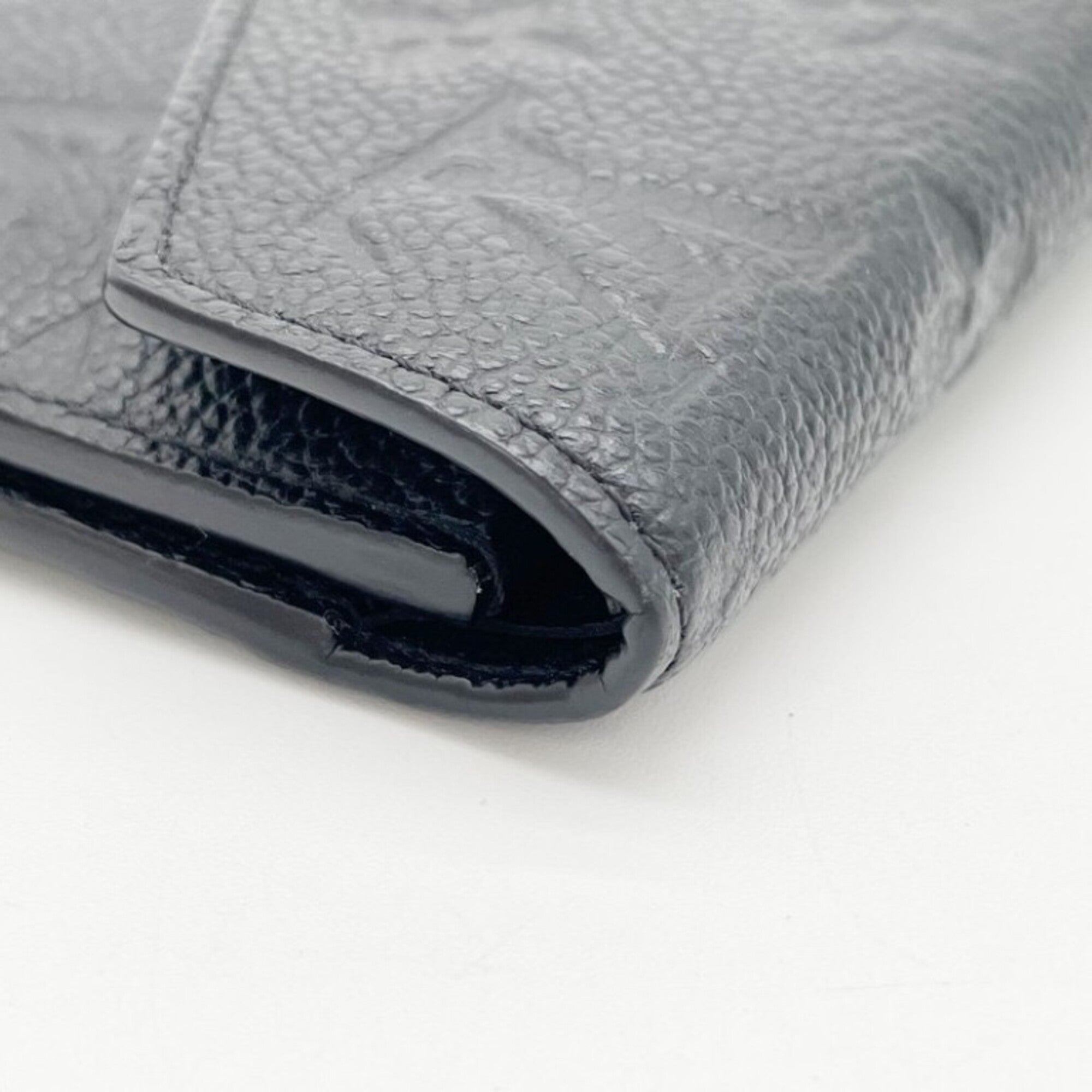 Louis Vuitton Black Noir Monogram Empreinte Wallet (Tri-Fold) (Pre-Owned)