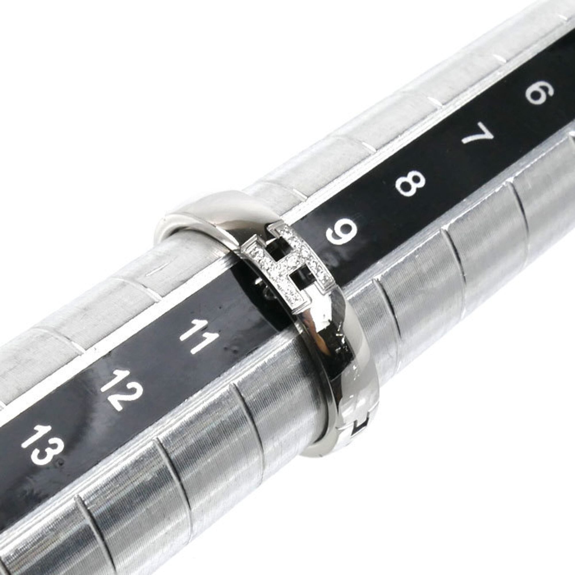 Hermes White Gold (18K) Band Ring (Pre-Owned)