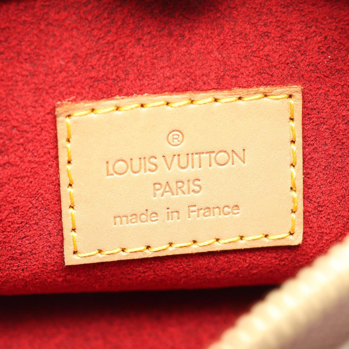 Louis Vuitton Brown Monogram Coated Canvas Leather Handbag Shoulder Bag (Pre-Owned)