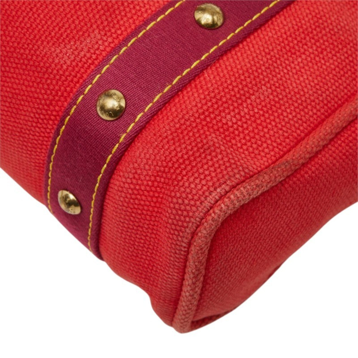 Louis Vuitton Antigua Red Color Rouge Canvas Shoulder Bag Tote Bag (Pre-Owned)