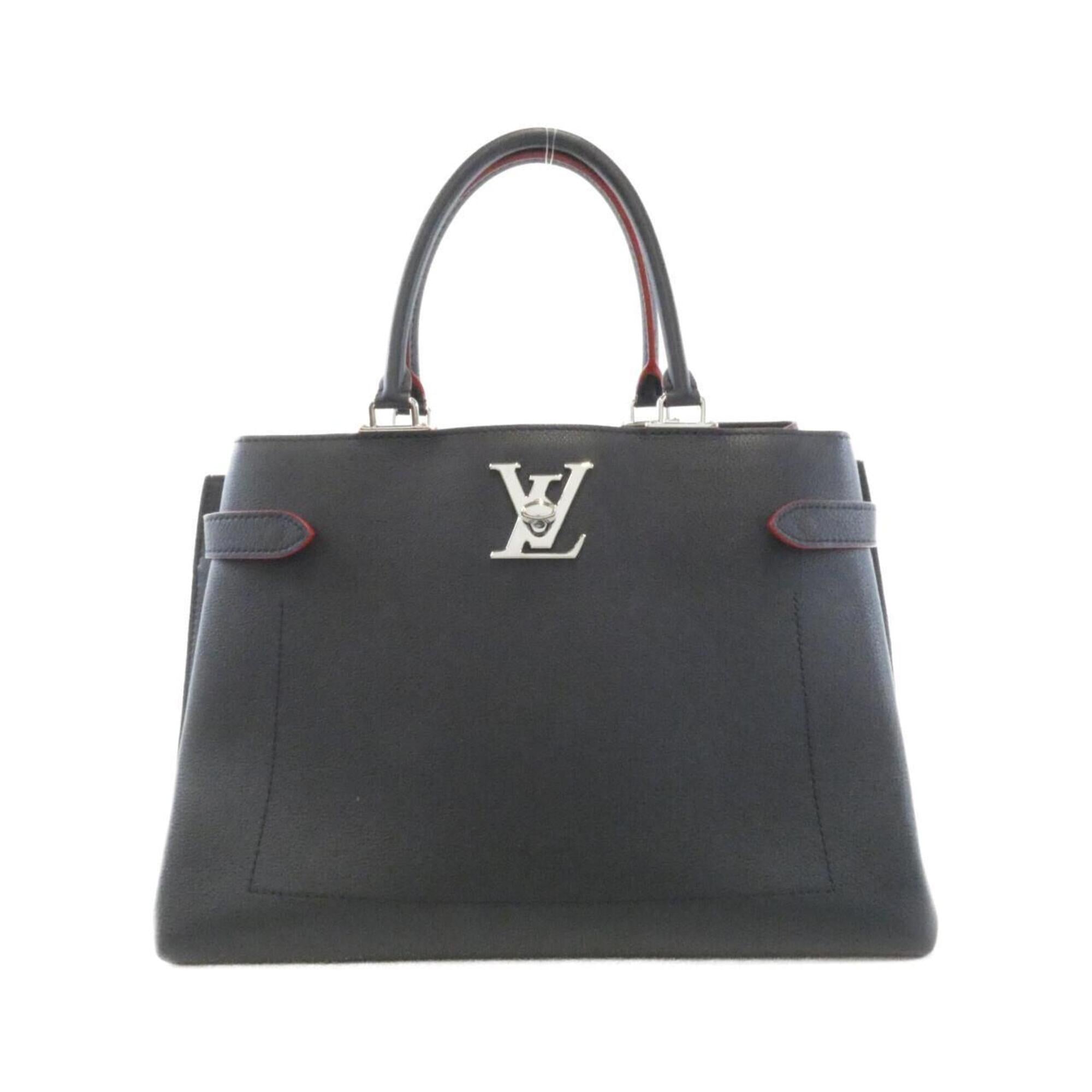 Louis Vuitton Marine Rouge Leather Handbag (Pre-Owned)