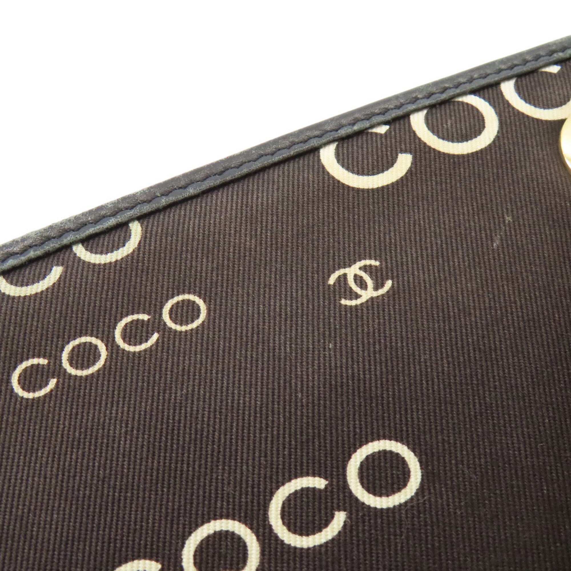 Chanel Black Canvas Tote Bag (Pre-Owned)
