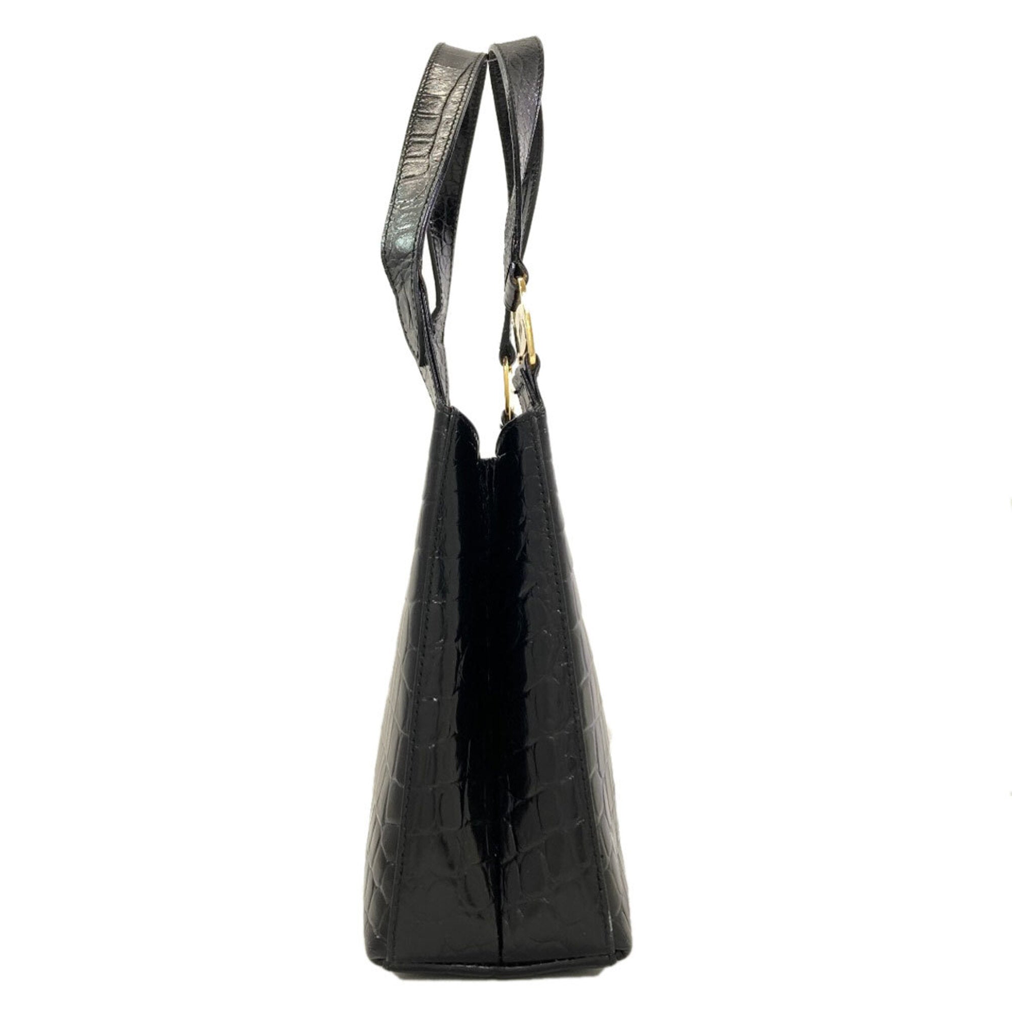 Salvatore Ferragamo Black Leather Handbag (Pre-Owned)