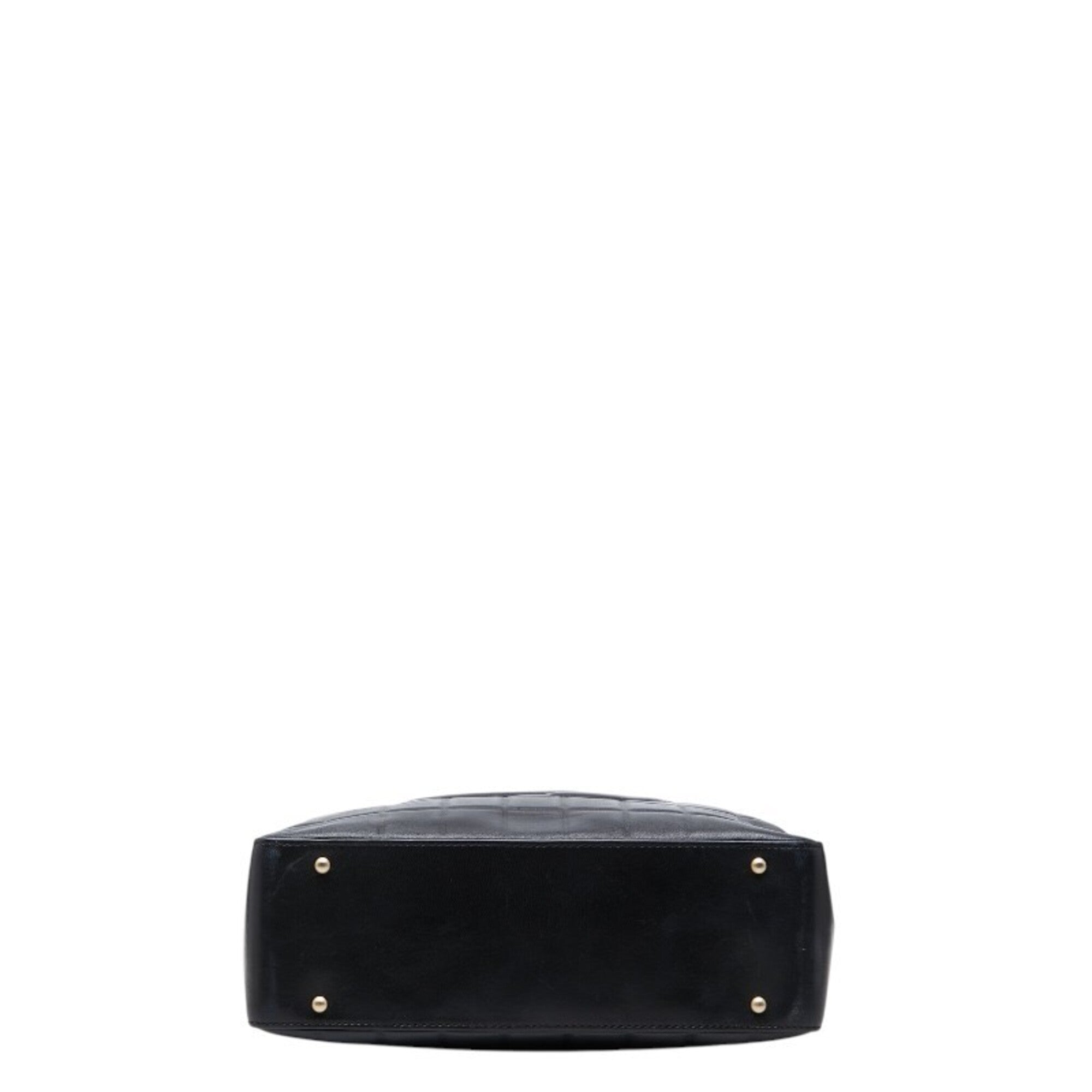 Chanel Black Leather Shoulder Bag Tote Bag (Pre-Owned)