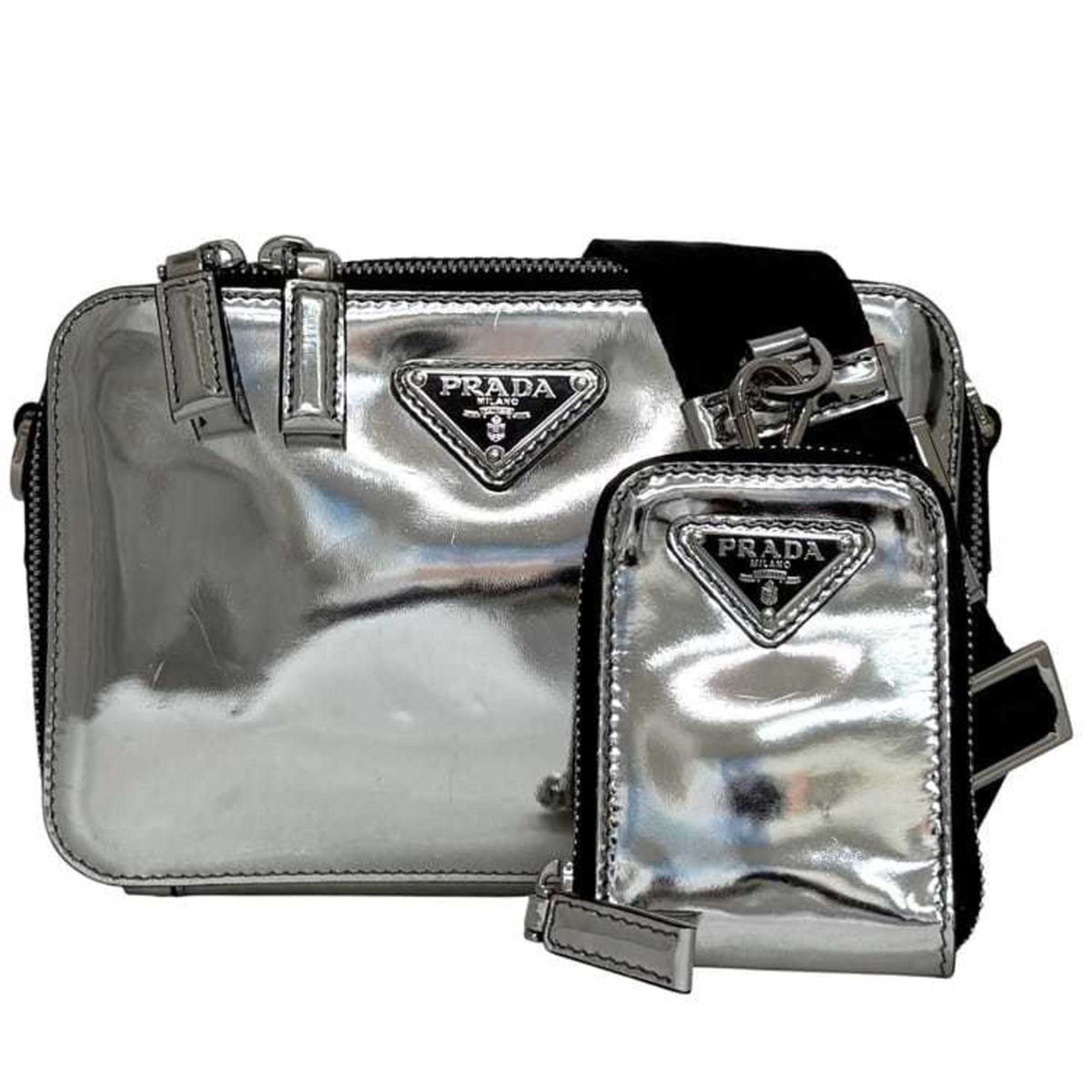 Prada Black Leather Shoulder Bag (Pre-Owned)