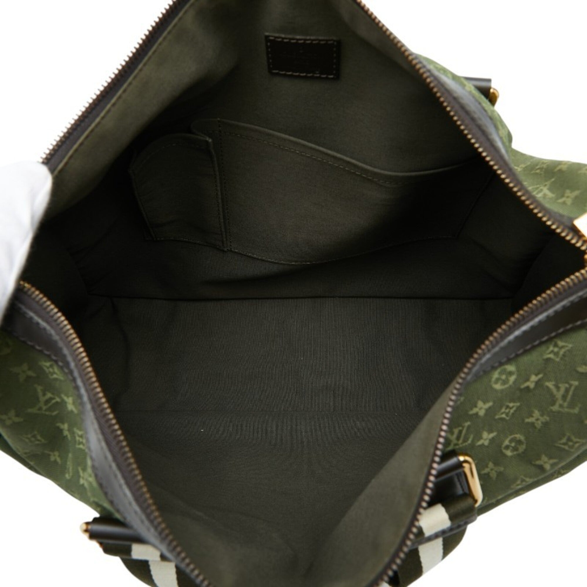 Louis Vuitton Green Tst Khaki Canvas Leather Shoulder Bag Tote Bag (Pre-Owned)