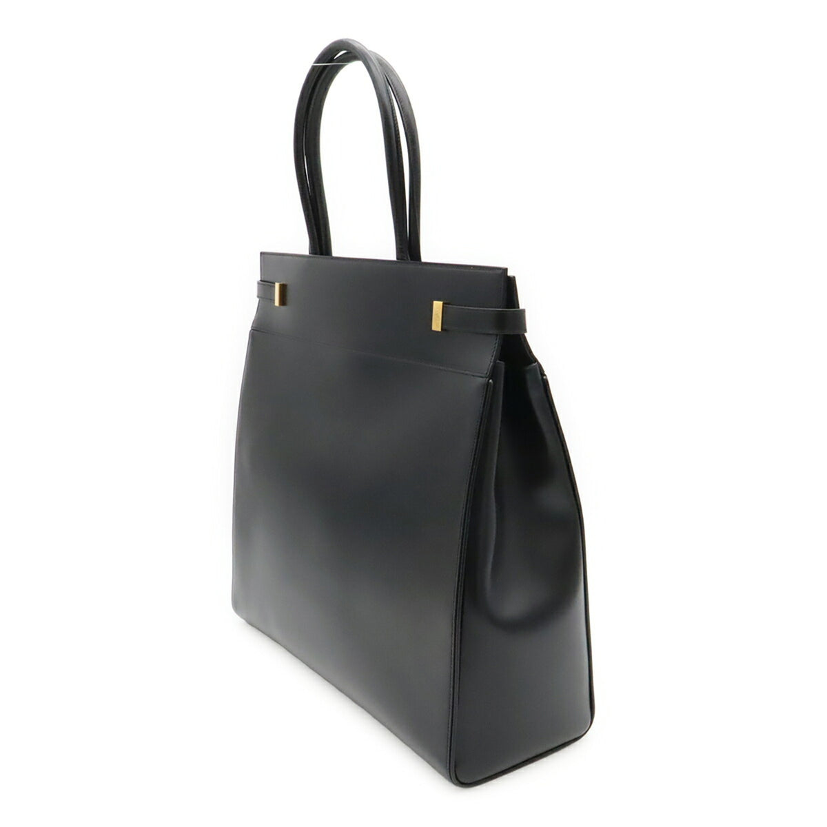 Yves Saint Laurent Black Leather Tote Bag (Pre-Owned)