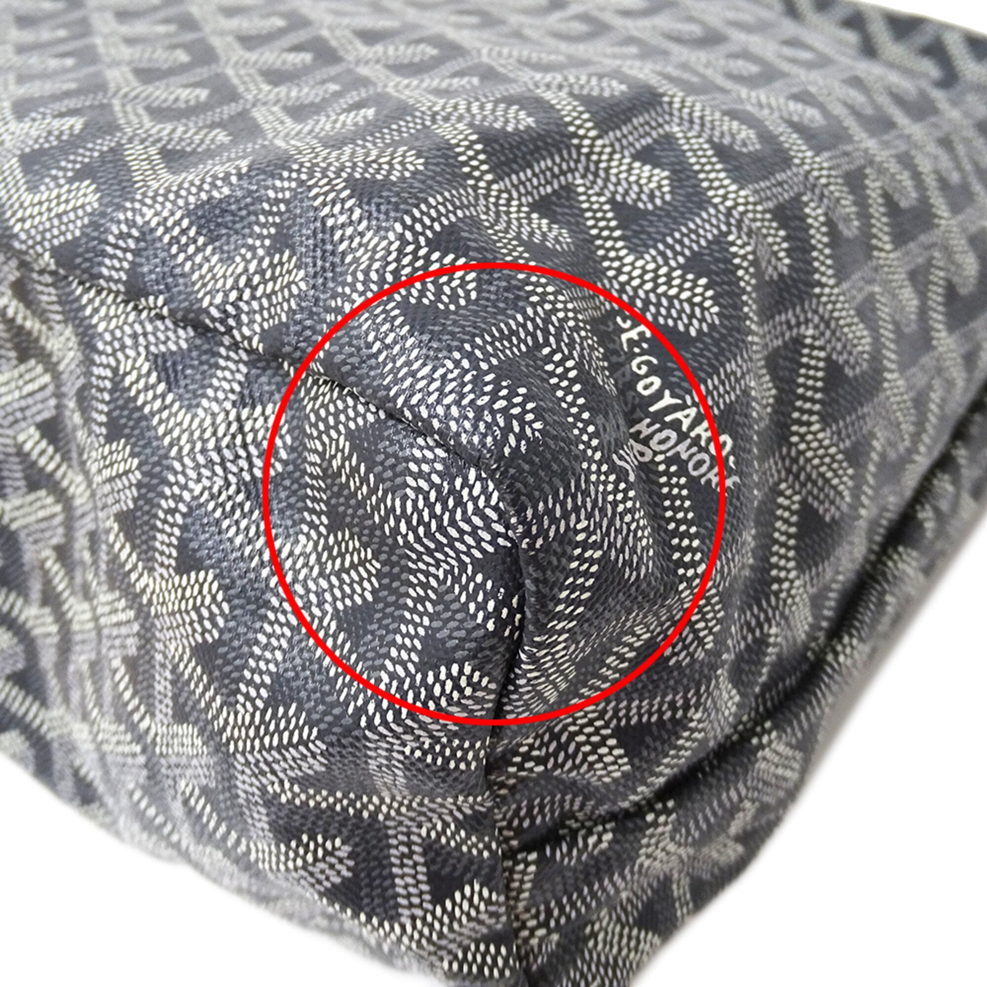 Goyard Gray Coated Canvas Handbag Shoulder Bag (Pre-Owned)