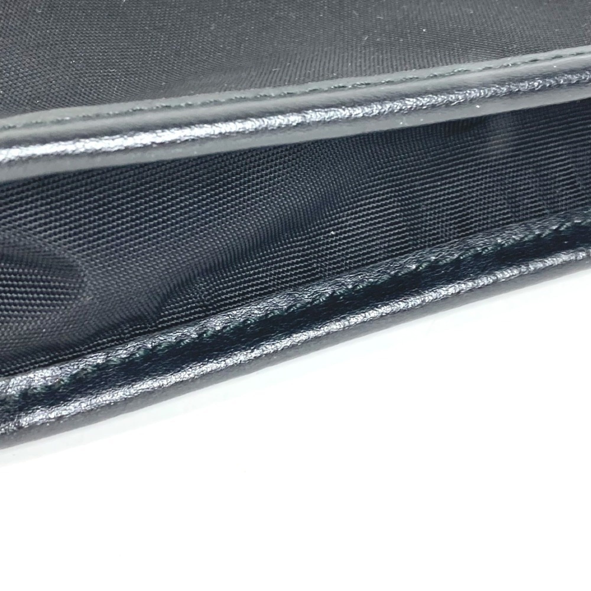 Bally Black Nylon Canvas Shoulder Bag (Pre-Owned)