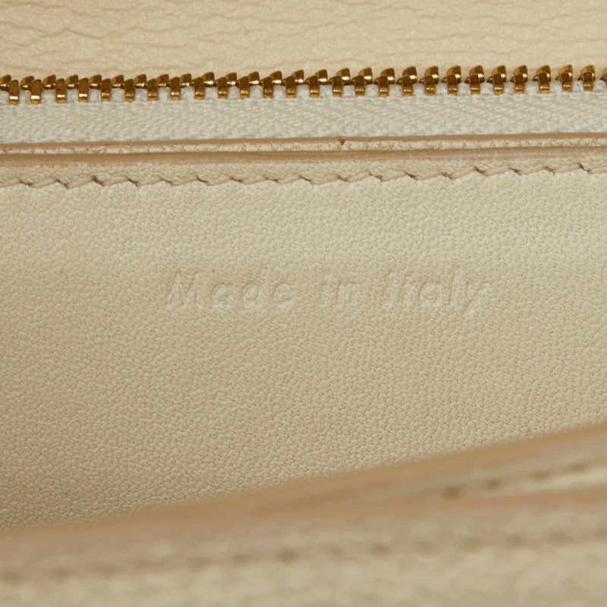 Celine Ivory Leather Shoulder Bag (Pre-Owned)