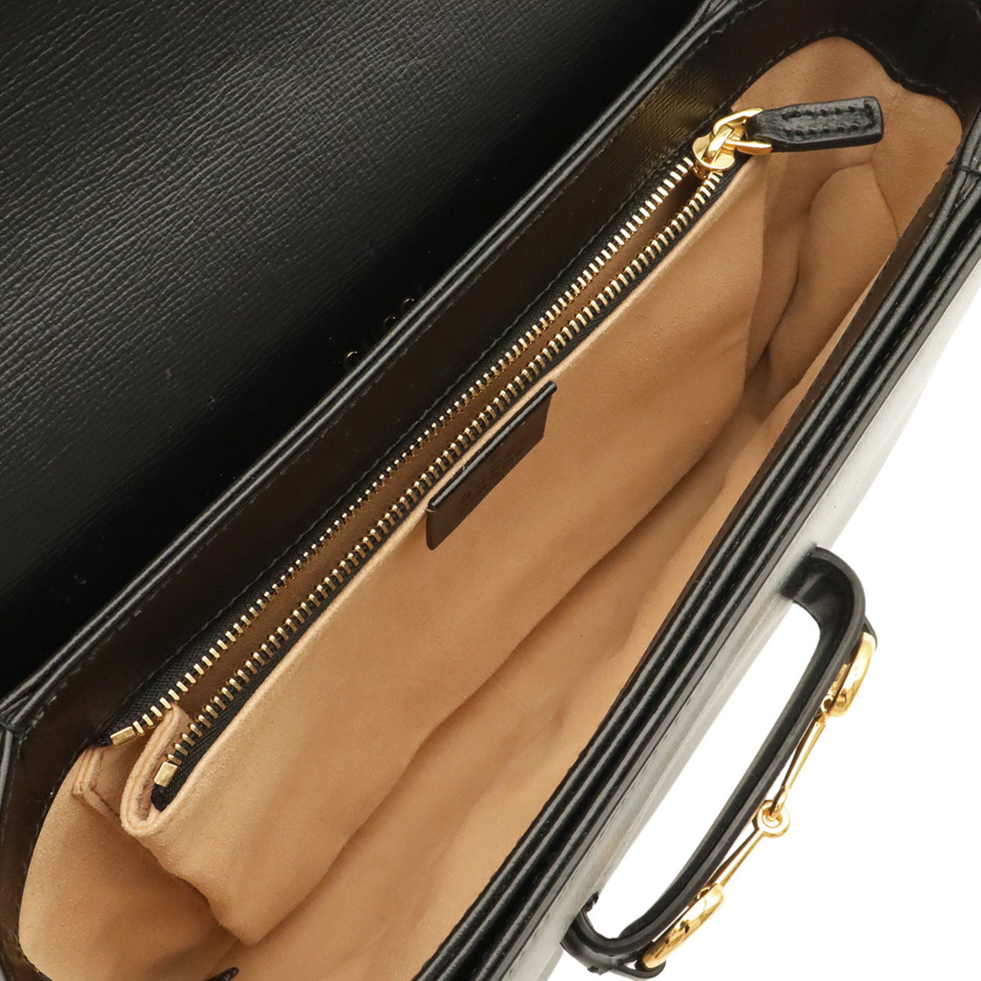 Gucci Black Leather Pochette Shoulder Bag (Pre-Owned)