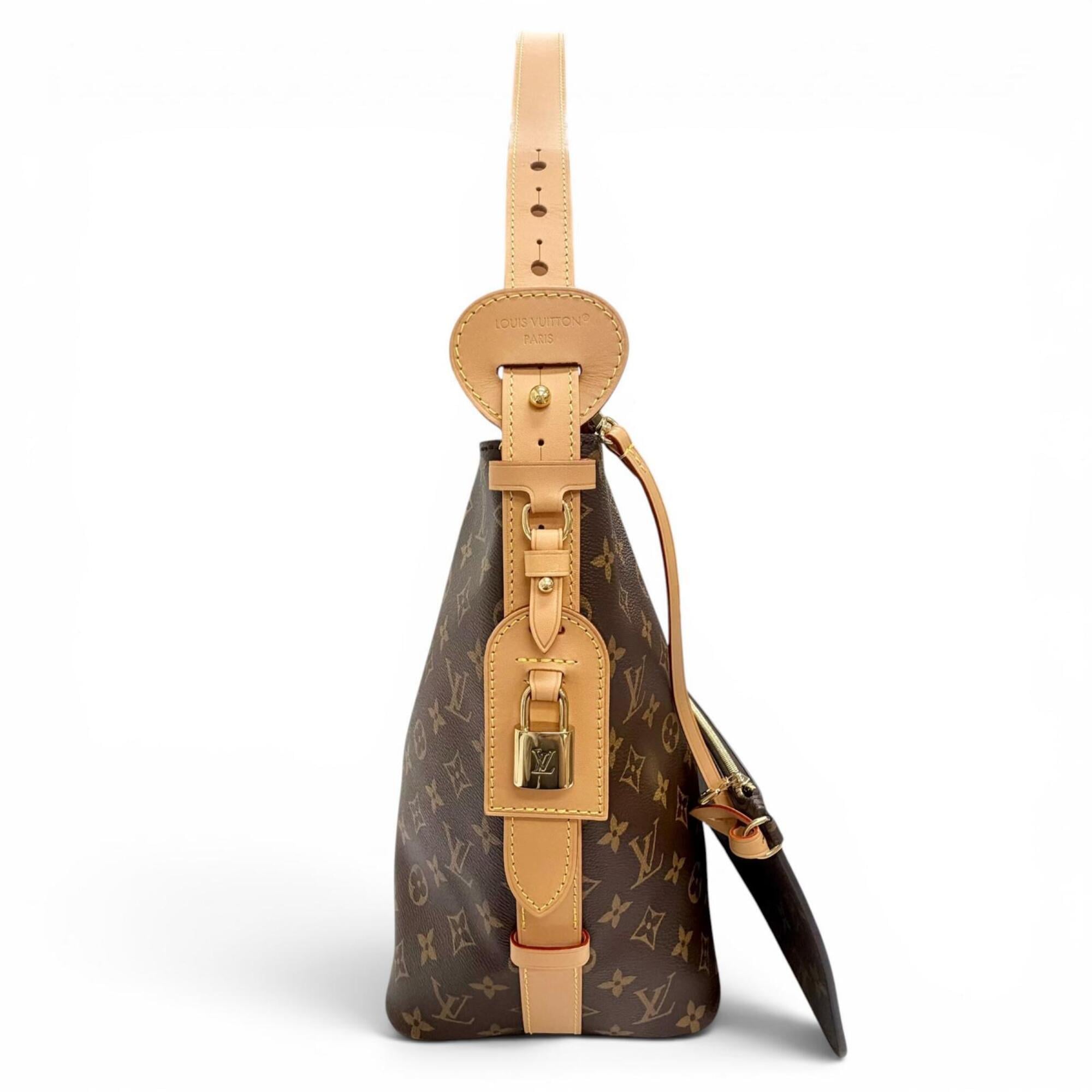 Louis Vuitton Brown Leather Pouch Shoulder Bag (Pre-Owned)