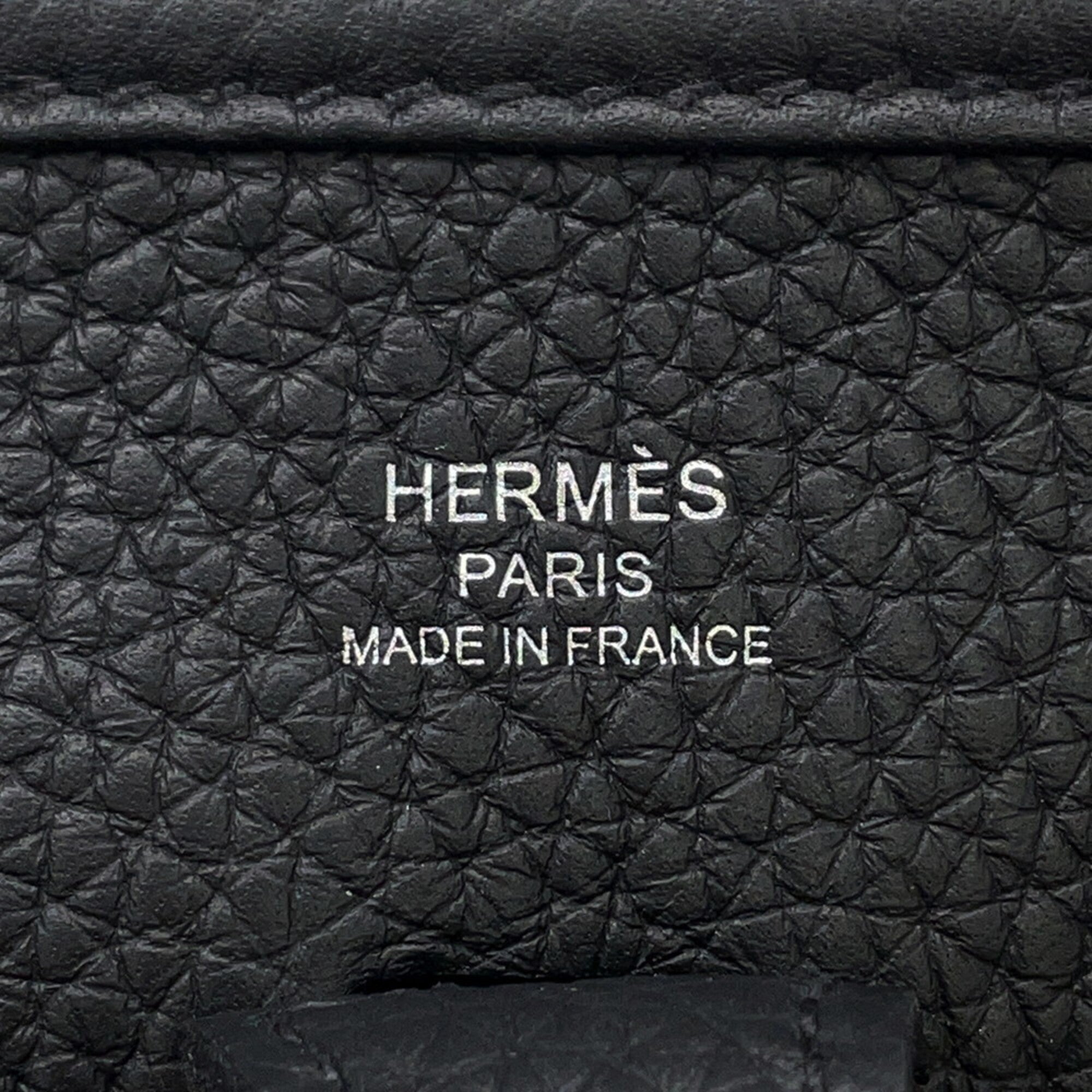 Hermes Kara Black Taurillon Clemence Leather Handbag Shoulder Bag (Pre-Owned)
